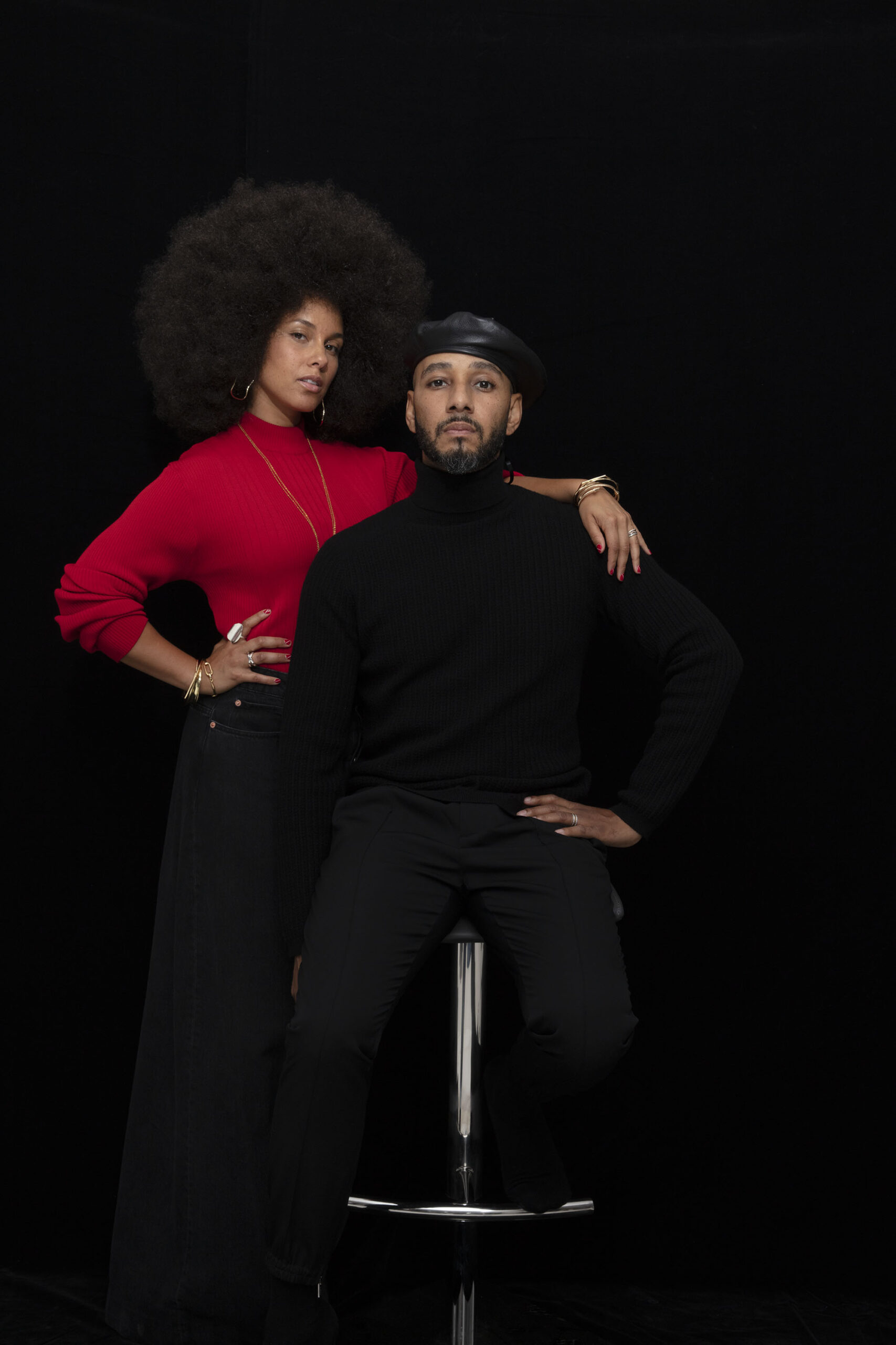 Alicia Keys-Dean and Kasseem Dean styled by Emma Pritchard.