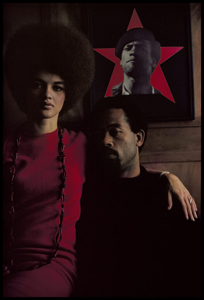 Gordon Parks' Eldridge Cleaver and His Wife, Kathleen, Algiers, Algeria, 1970. Photo courtesy of © The Gordon Parks Foundation.
