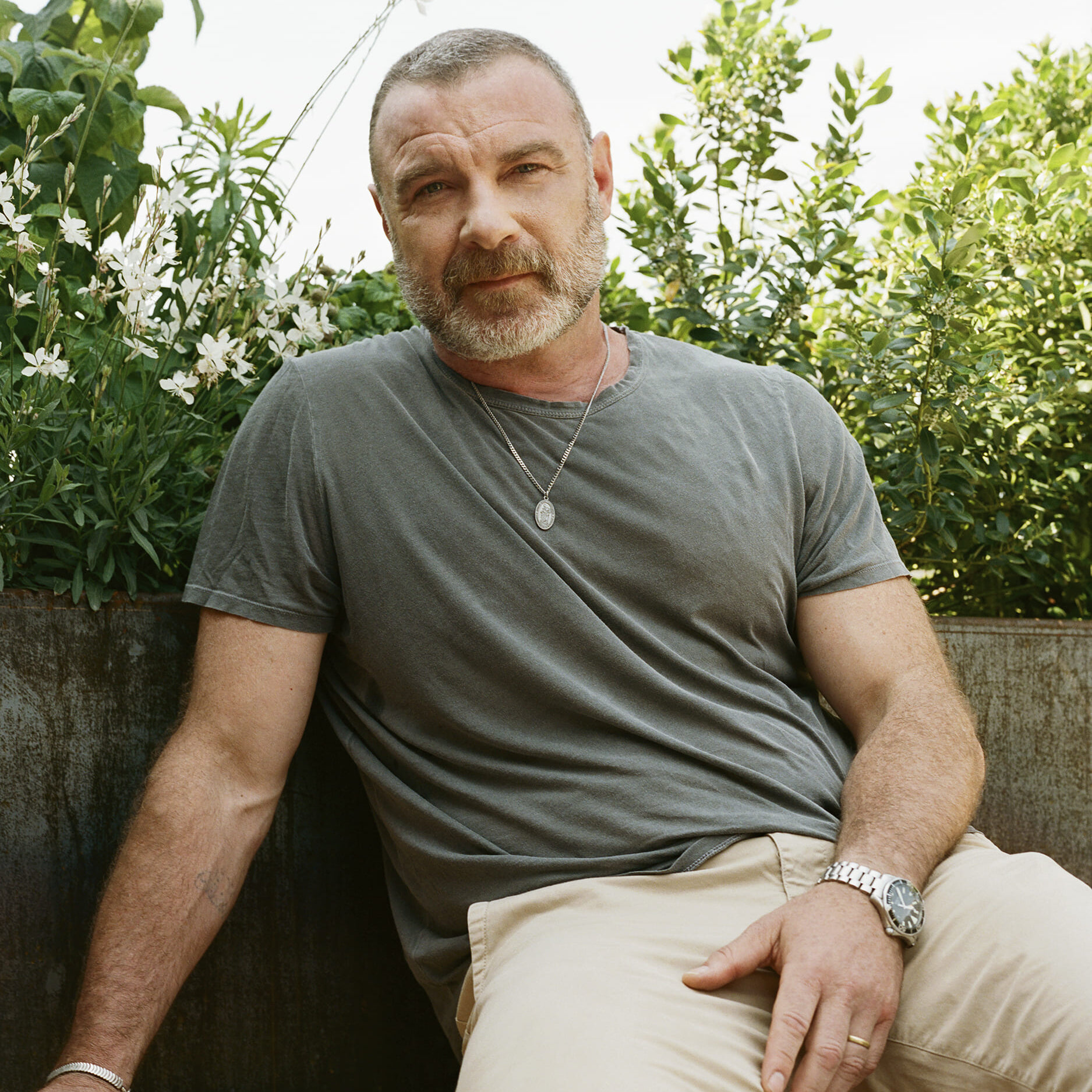Actor Liev Schreiber at home in New York