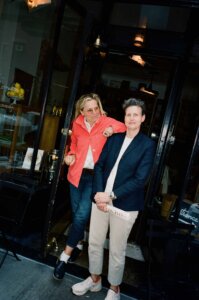 Rita Sodi and Jody Williams at Via Carota in New York