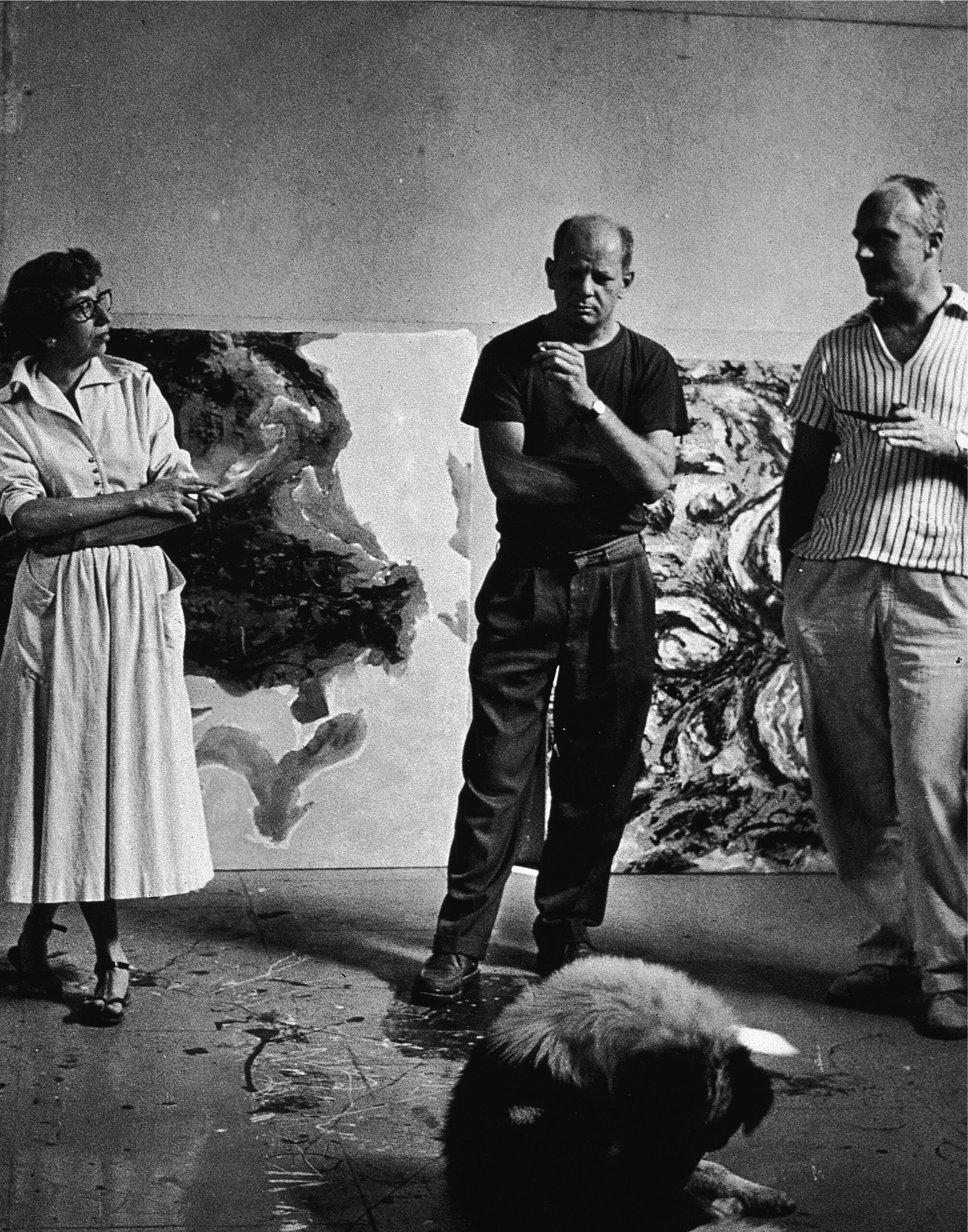 Robin and Stephen, east end, photography, Jackson pollock