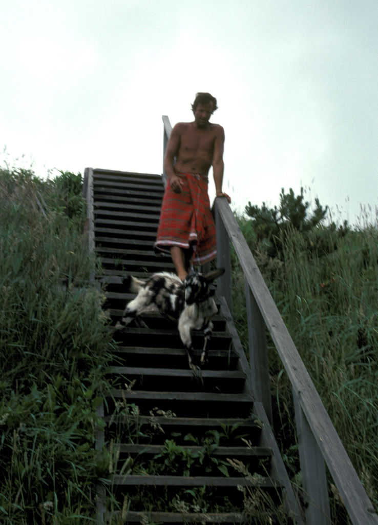 Peter-Beard-with-pet-east-end, Robin and Stephen, east end, photography, Jackson pollock 