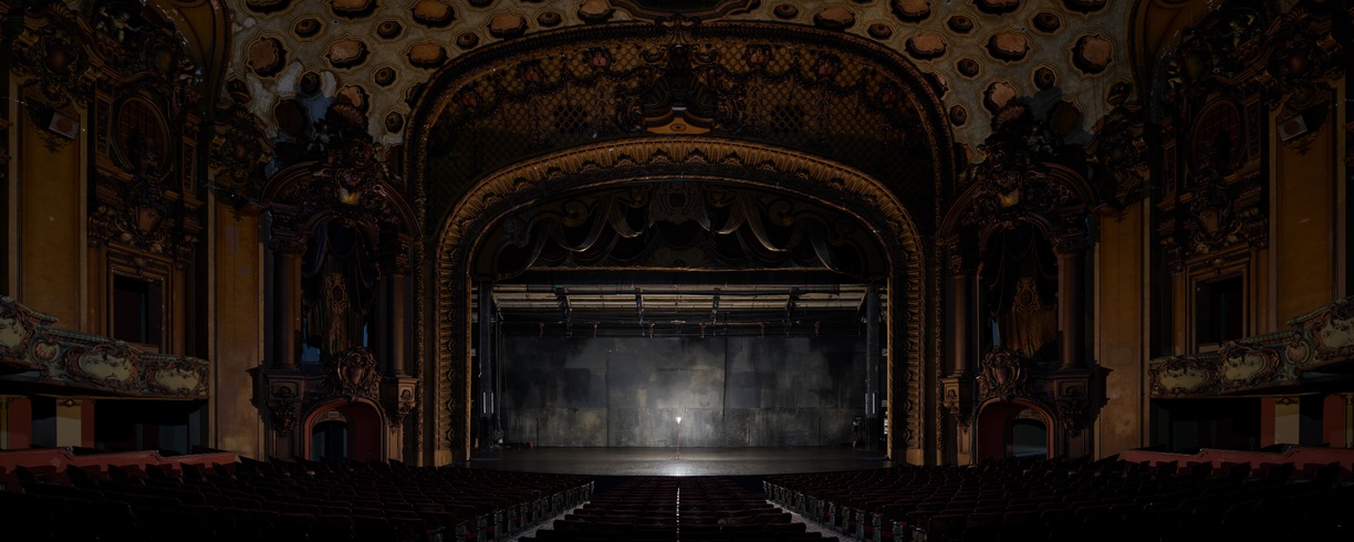 Photography by Stan Douglas of an empty theater