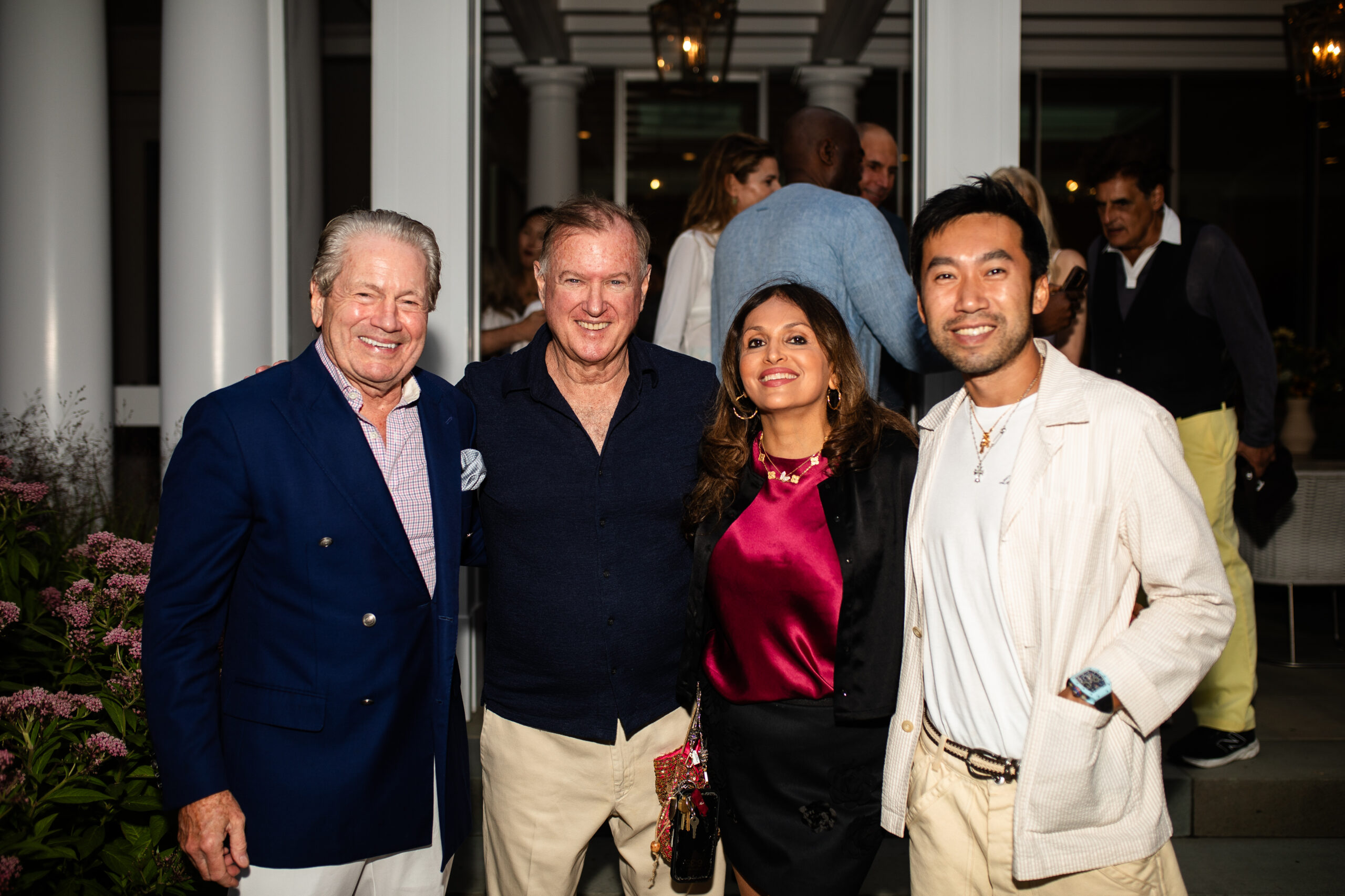Tom Hill, Jeff and Samira Sine, and Hermes Li