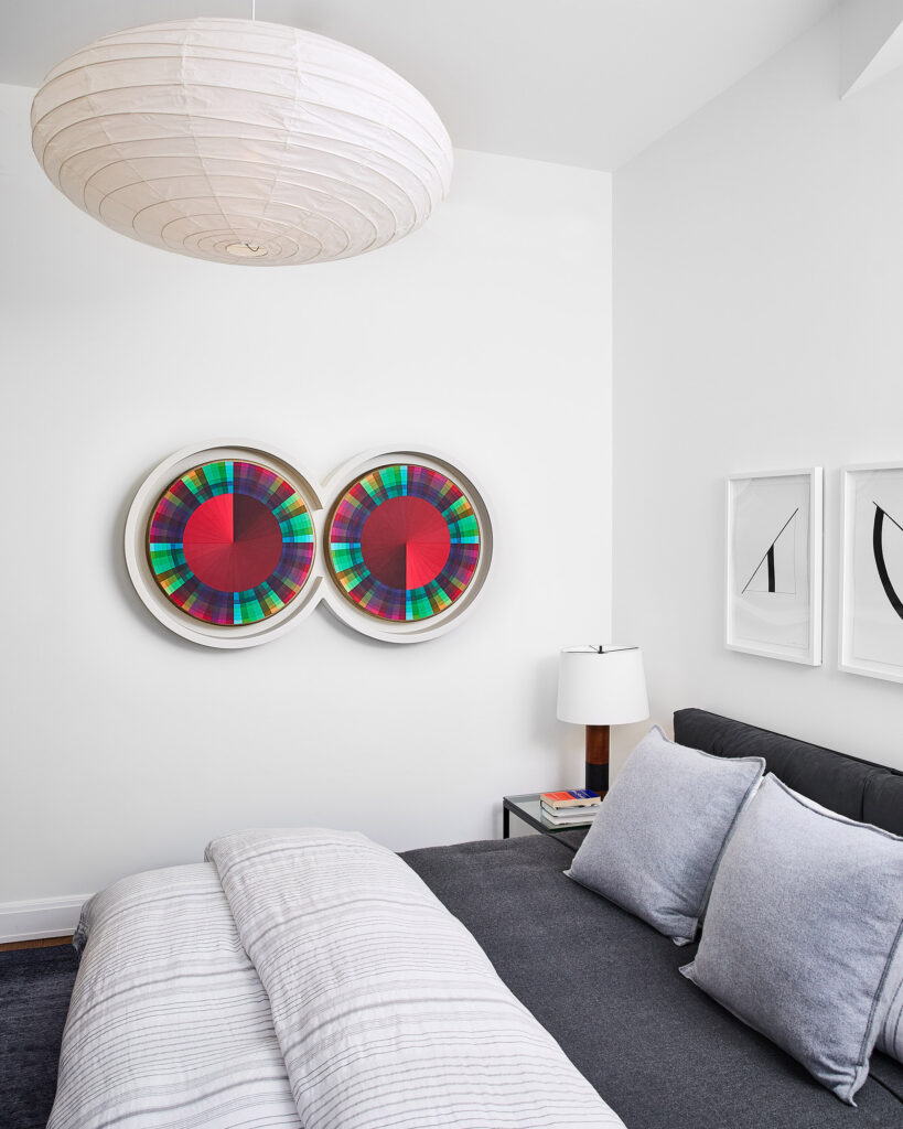 Jeffrey Gibson artwork in home interior