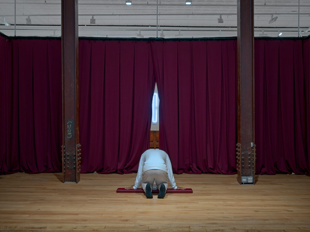 EJ Hill performance art at 52 Walker in New York