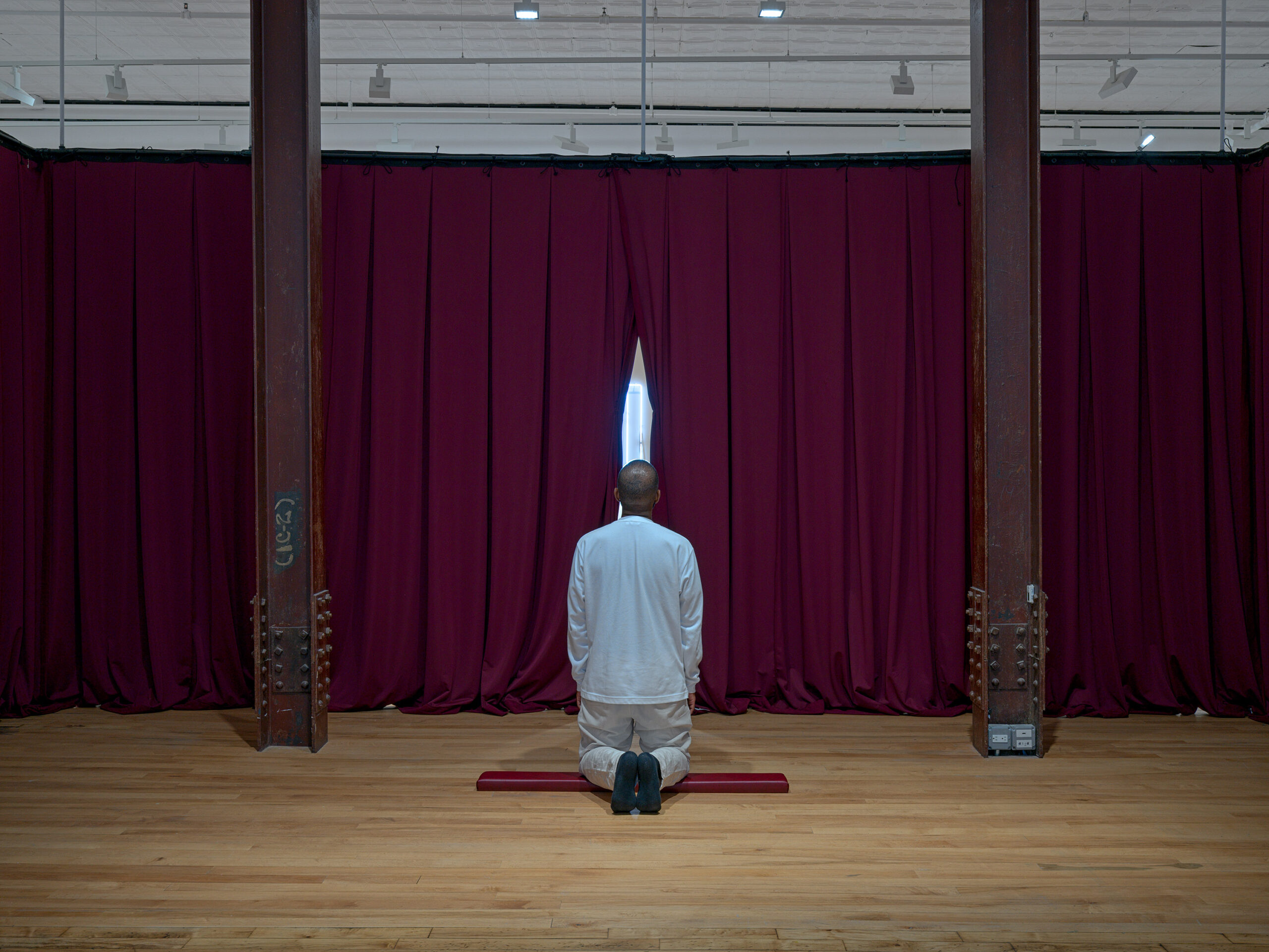 EJ Hill, Yearning for an Absolute, 2025, installed in "EJ Hill: Low-slung Promises on the Tongues of the Devout" at 52 Walker