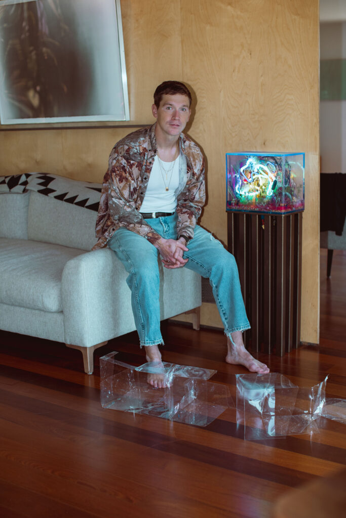 Ben Weyerhauser with artwork by Max Hooper Schneider
