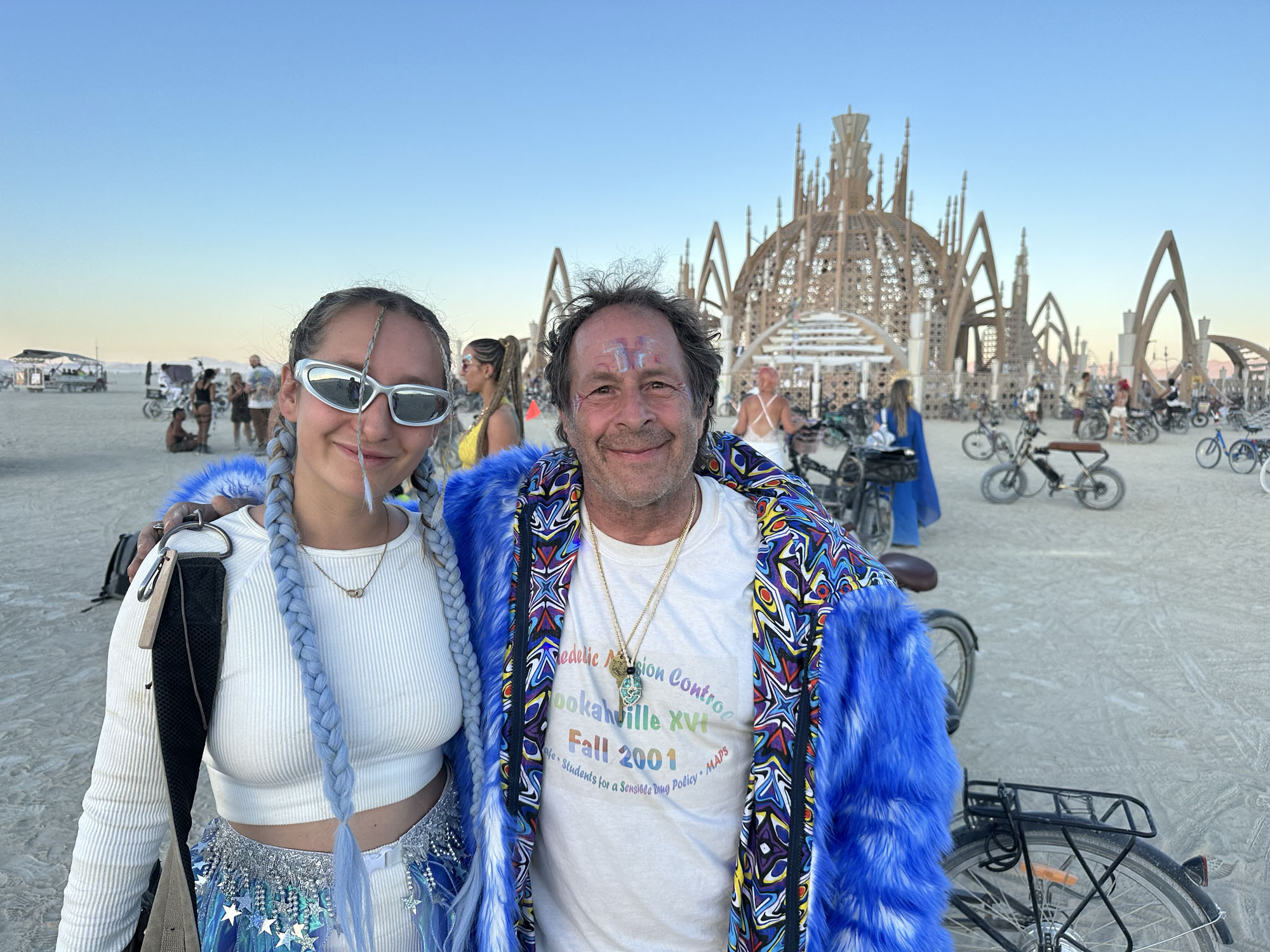 Sophia Cohen at Burning Man in Nevada. 