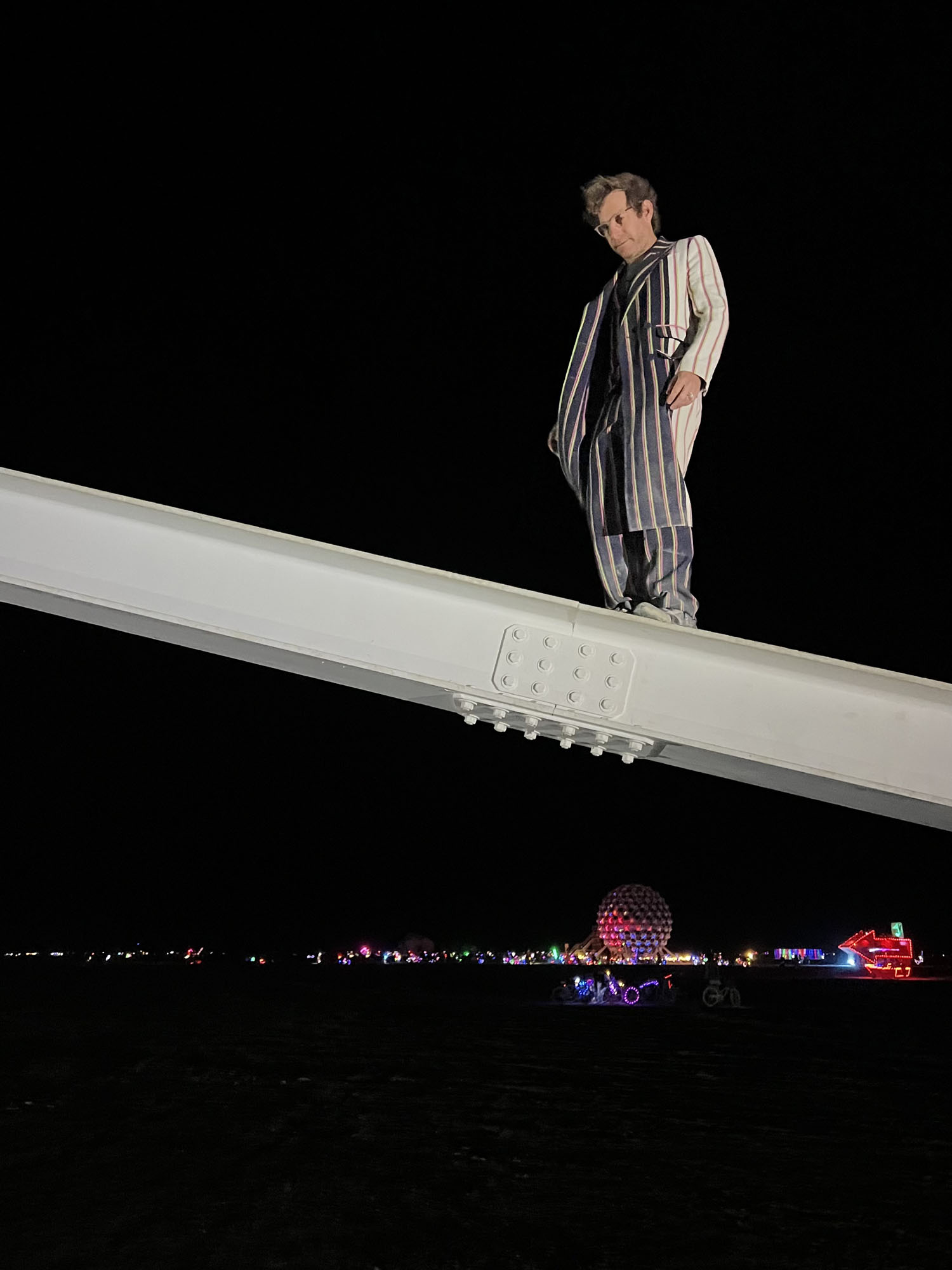 Dustin Yellin at Burning Man in Nevada