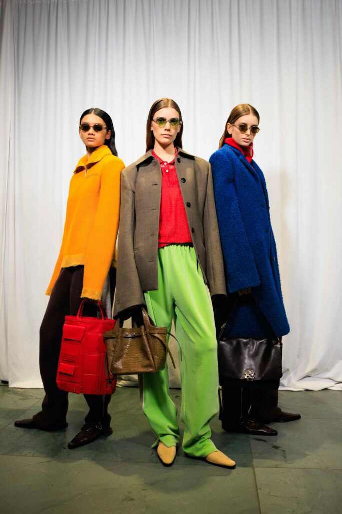 Tory Burch Fall/Winter 2025 models at the runway show