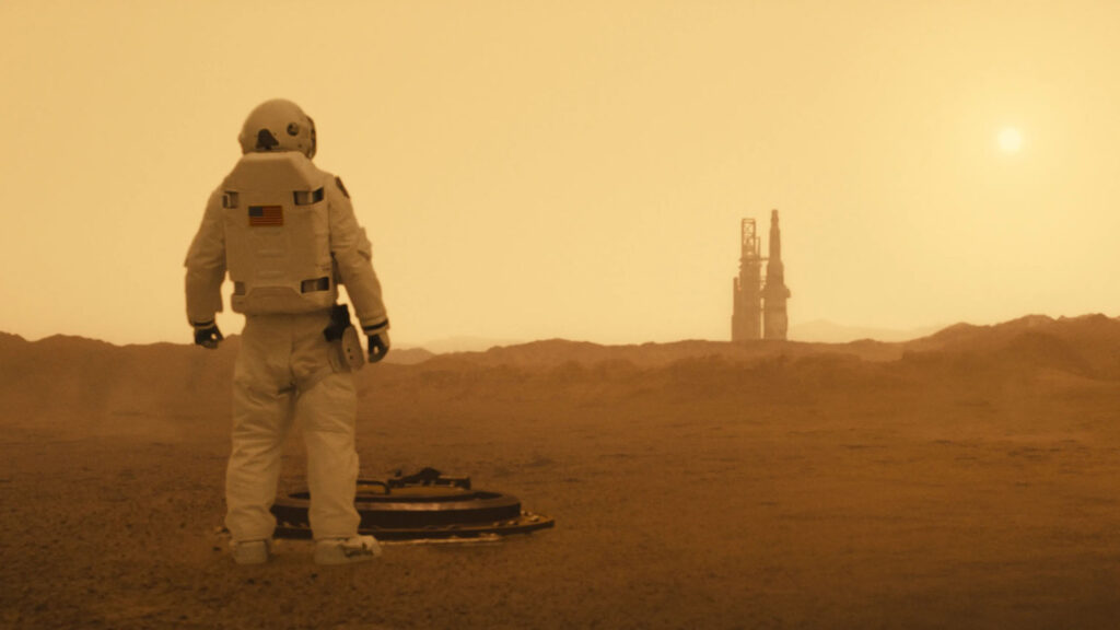 Ad Astra film still with Brad Pitt