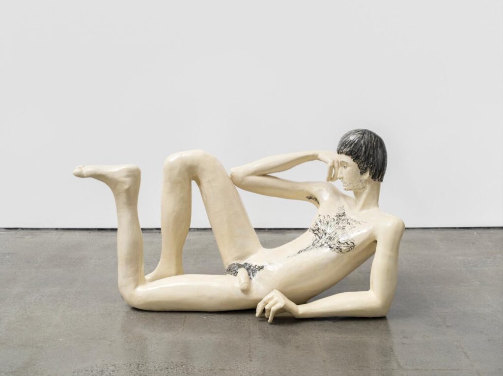 Ohad Meromi, Reclining Youth 2, 2025