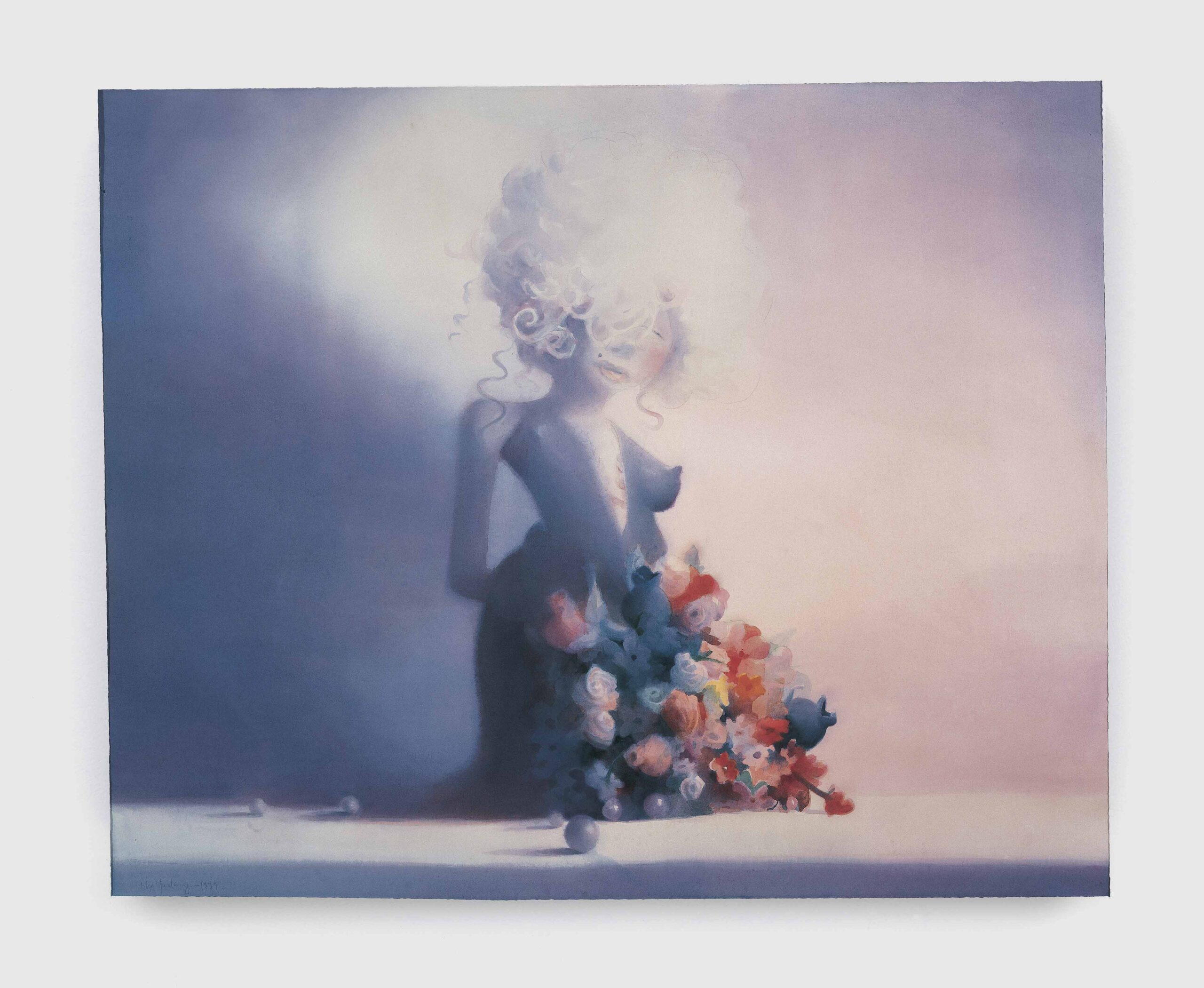 Lisa Yuskavage, Still Life Wearing a Wig, 1999 artwork