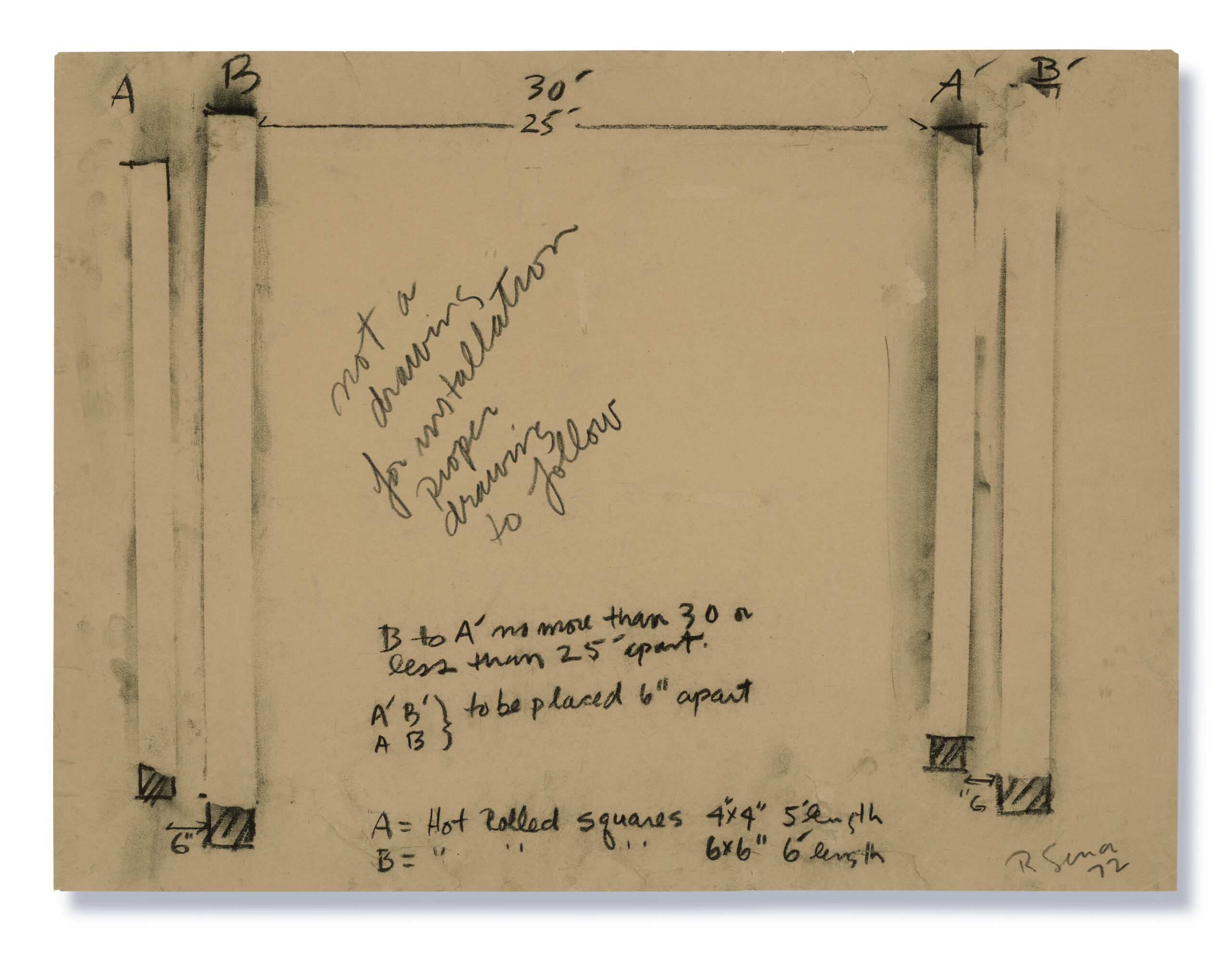 Richard Serra, Untitled, 1972 at Christie's