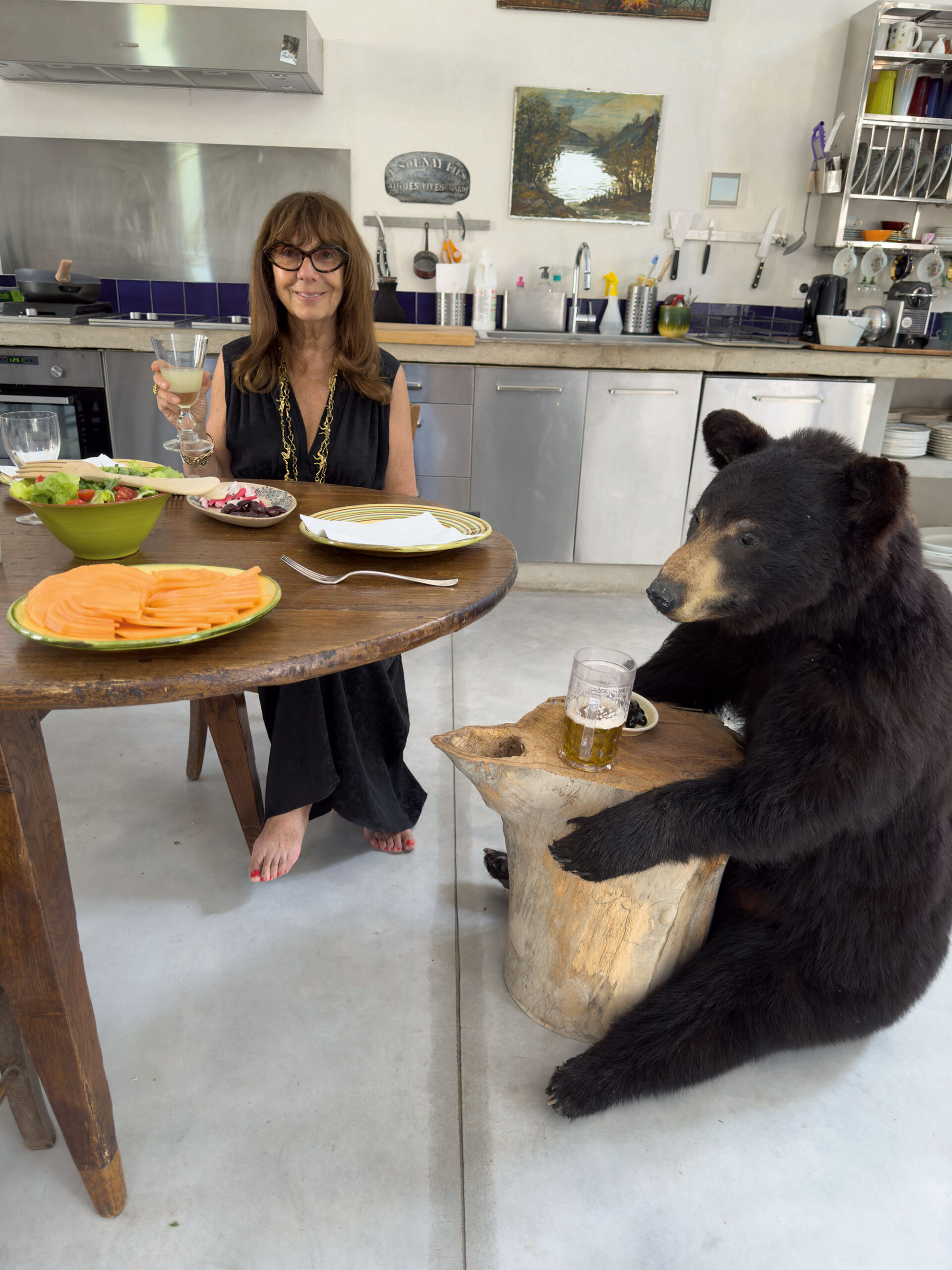 Sophie Calle at her art studio in the South of France