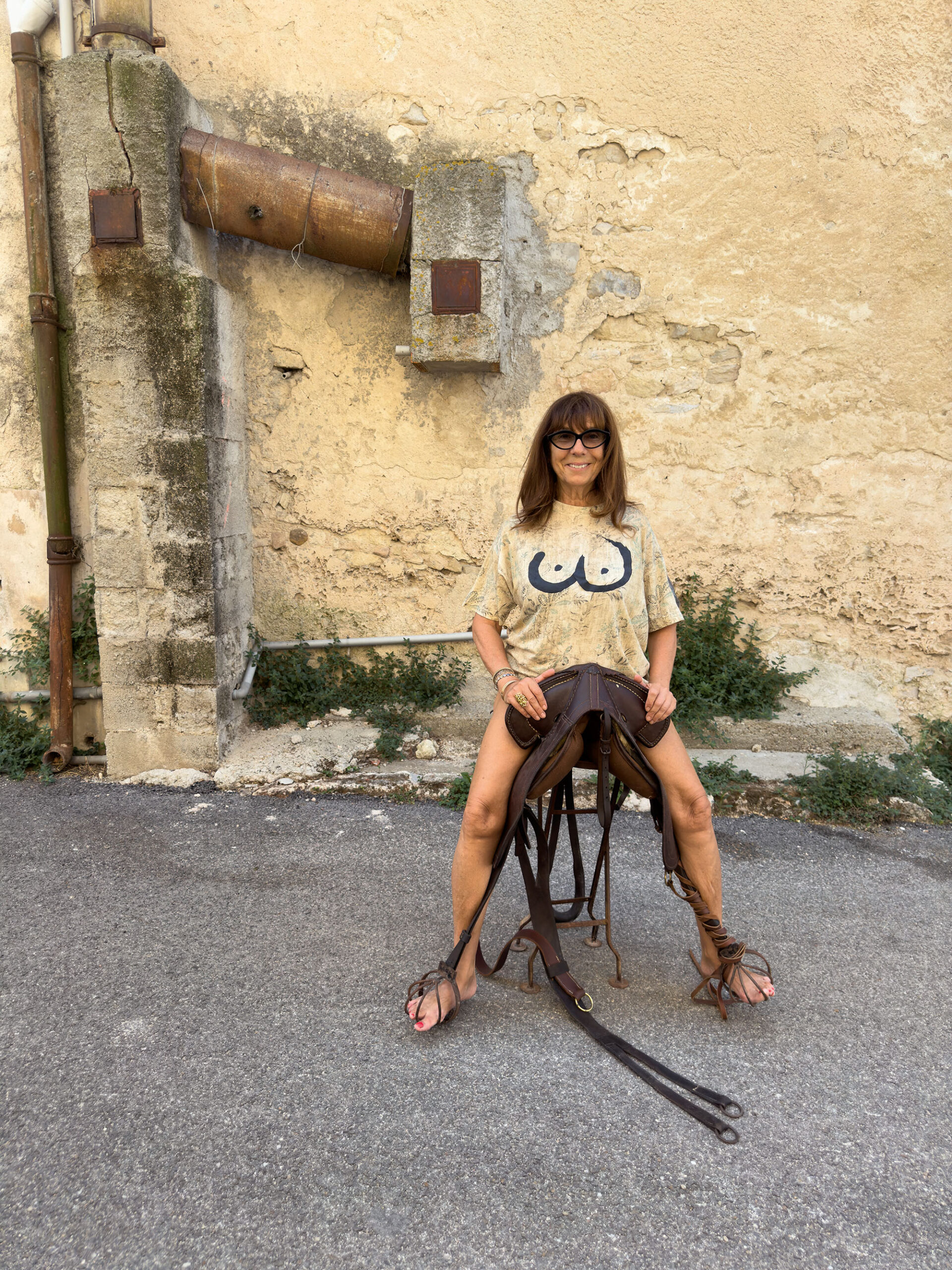 Sophie Calle at her art studio in the South of France