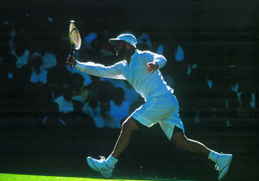 Andre Agassi at Wimbledon, 1998.