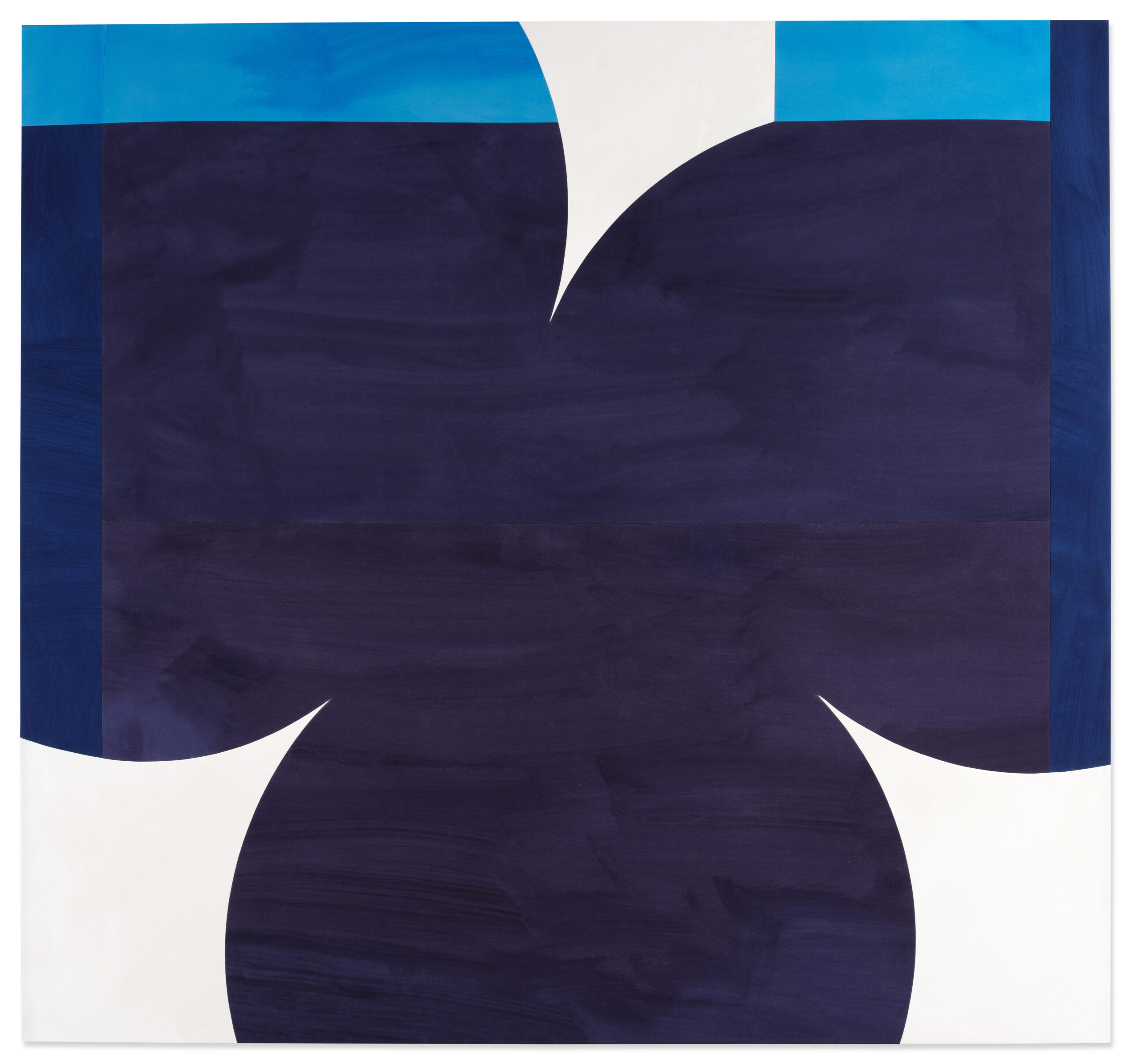 Sarah Crowner, Navy and Sky With Corners, Art, Sotheby's