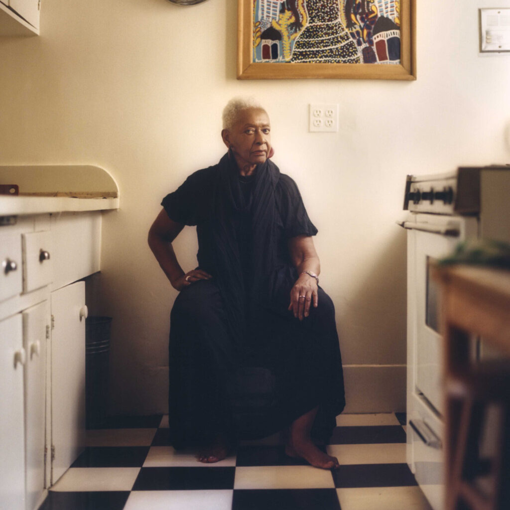 Model Bethann Hardison at home in New York