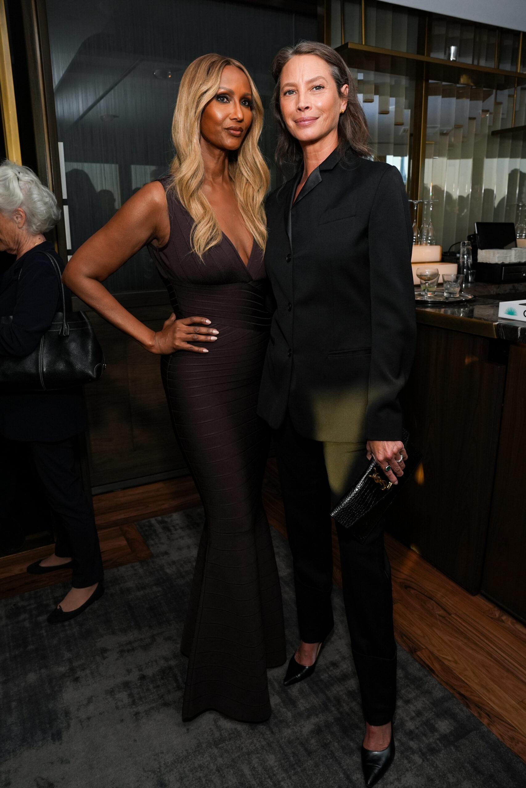 Iman and Christy Turlington