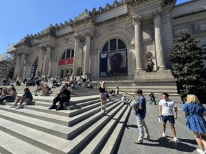 Met Museum in New York staircase