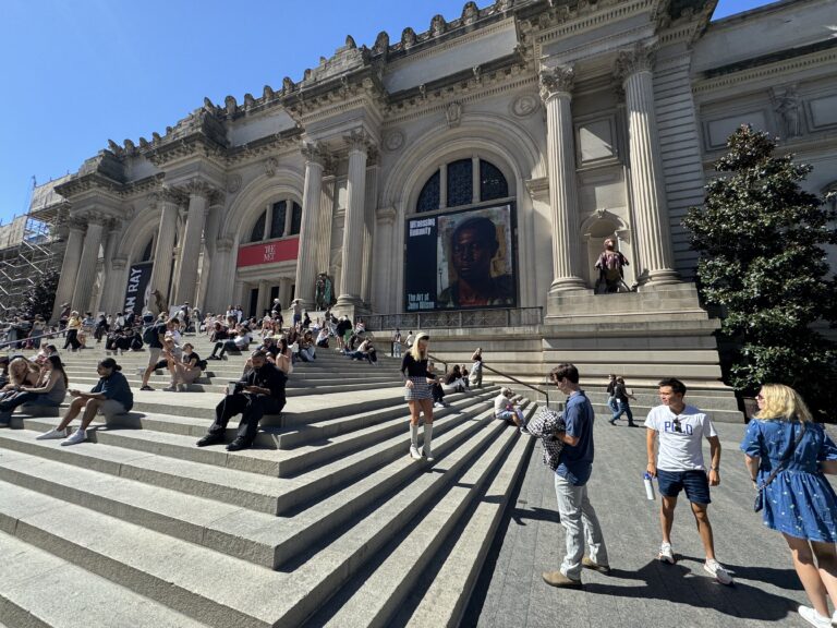 Met Museum in New York staircase