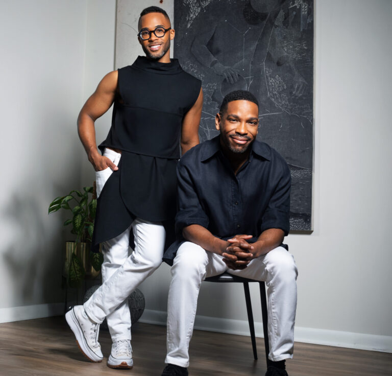 Portrait of Everett and Fred Long by J. Paschal