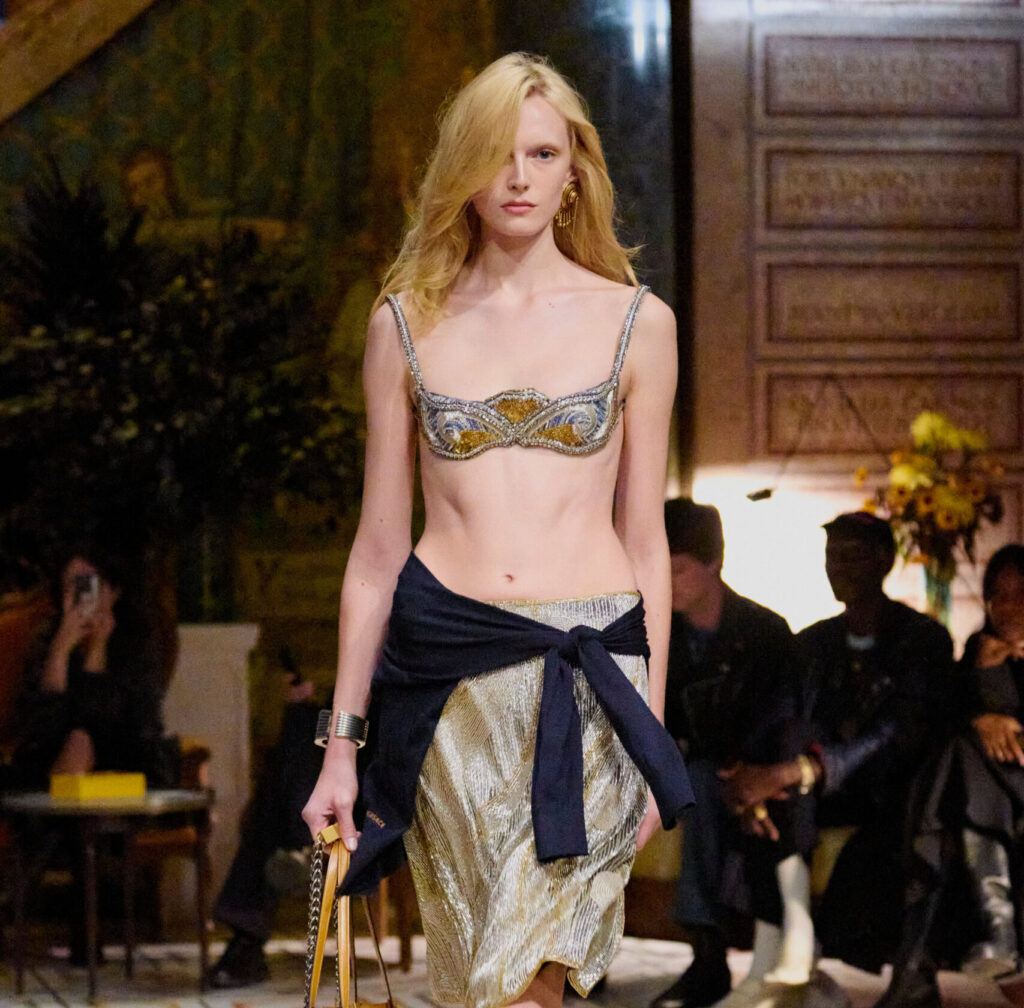 Alex Consani for Versace Spring/Summer 2026