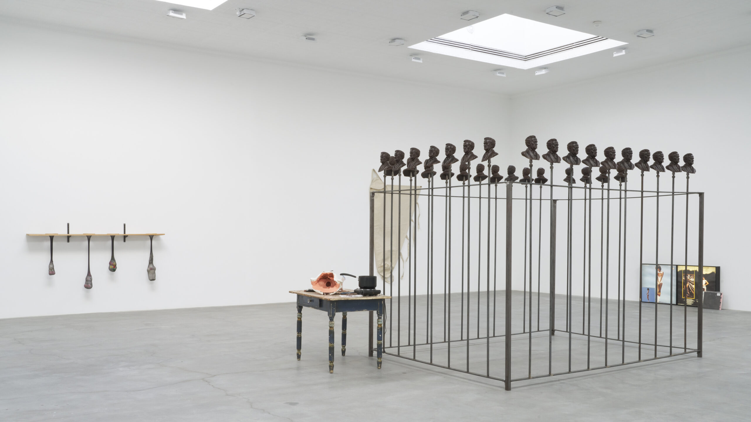 Installation view of "Nayland Blake: Sex in the 90s," Matthew Marks Gallery, 2025. 