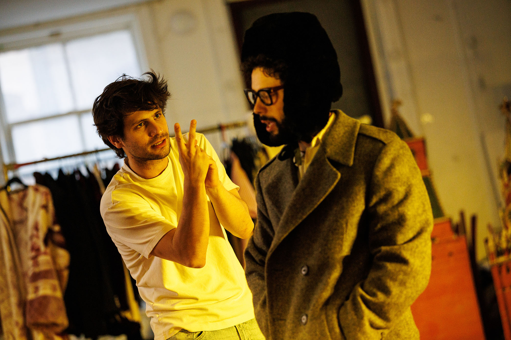 Alexander Molochnikov at rehearsal for Seagull: True Story. 