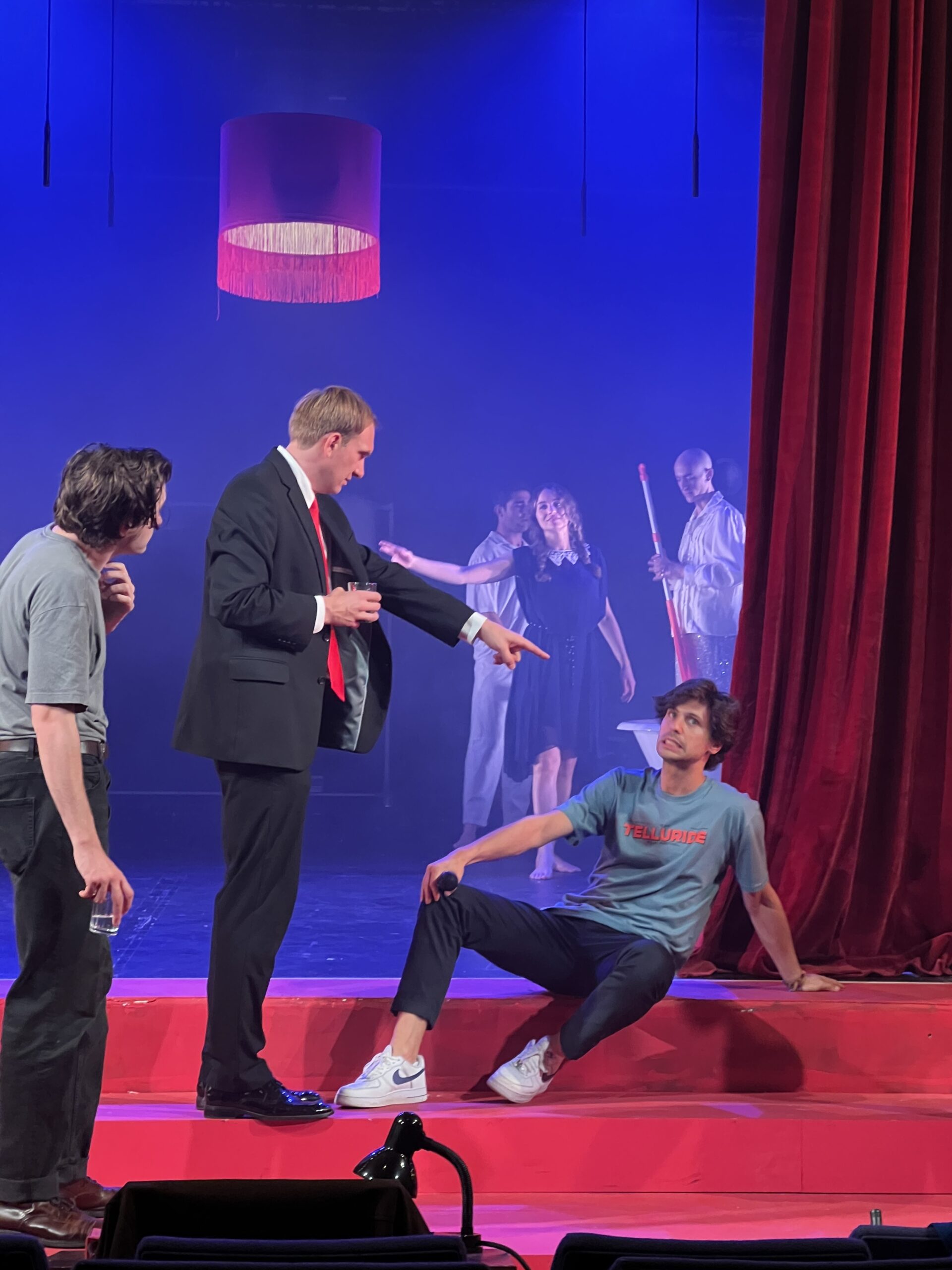 Alexander Molochnikov at rehearsal for Seagull: True Story. 