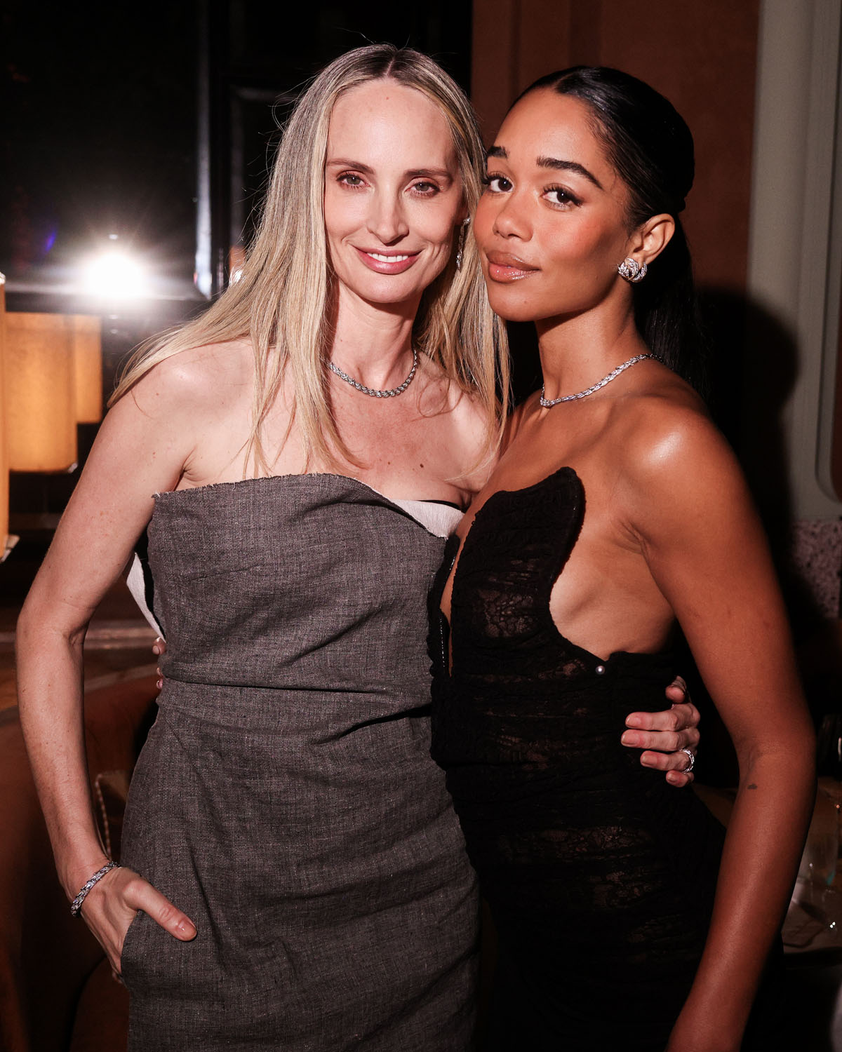 Lauren Santo Domingo and Laura Harrier