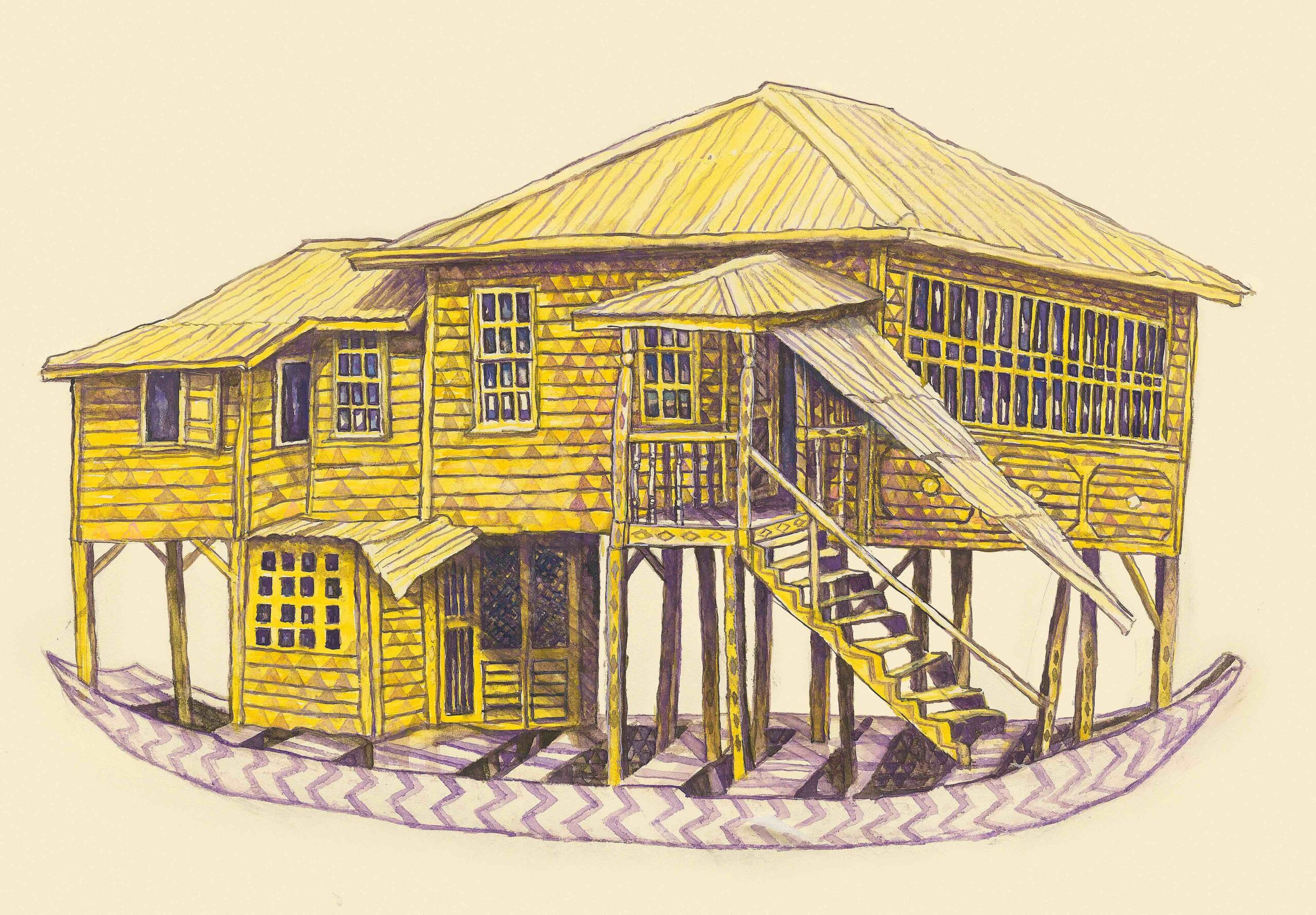 Hew Locke, Guyana House Boat 4, 2018