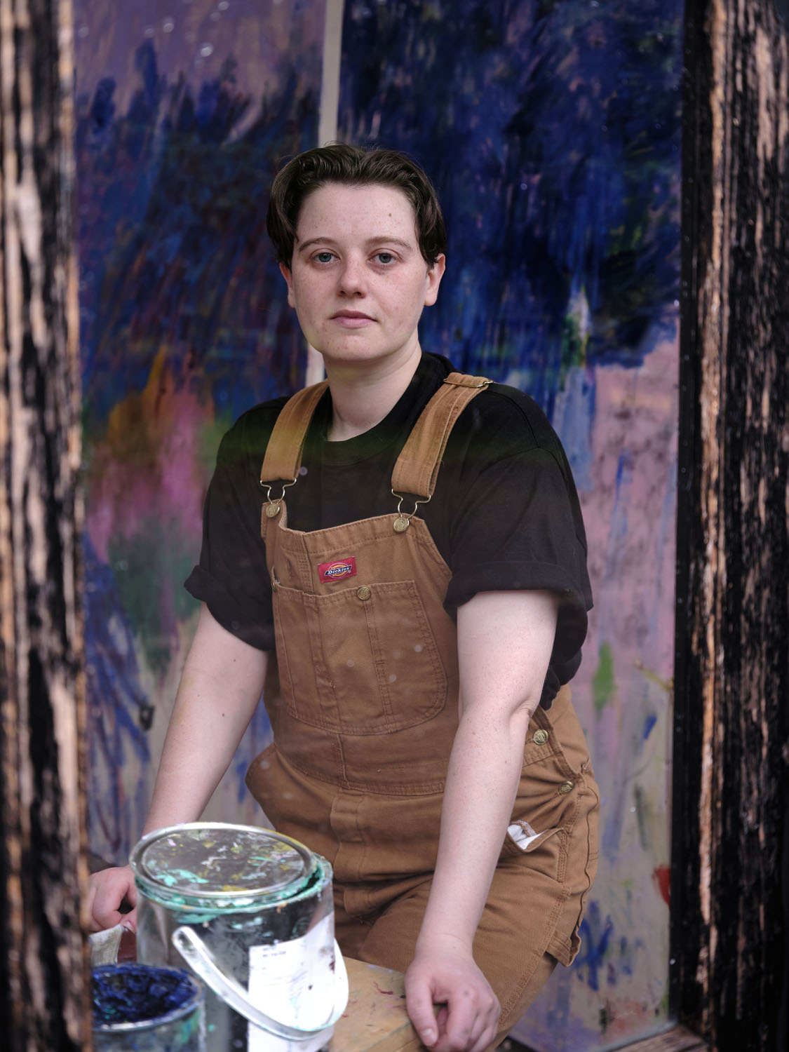 Daisy Parris in their studio. Photography by Max Bainbridge