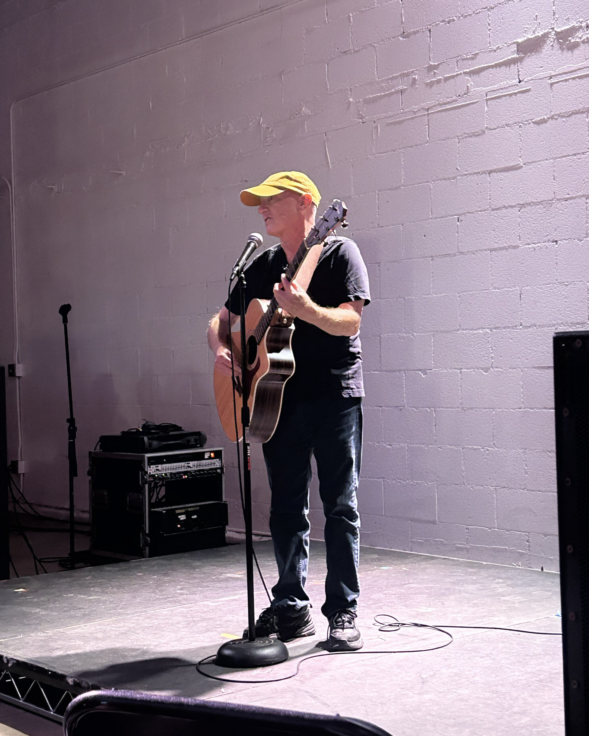 Jack Skelley performing at Poetic Research Bureau’s 25th anniversary party and fundraiser at 2220 Arts + Archives