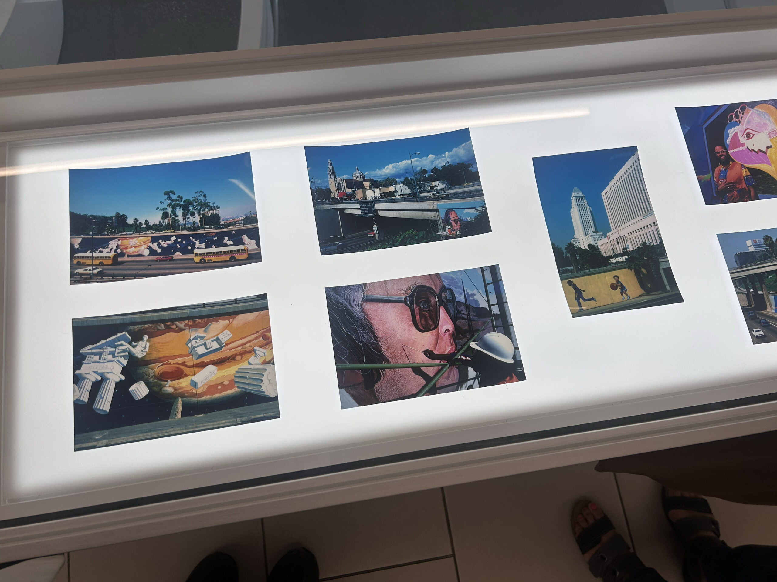 Photos of Alonzo Davis's murals around Los Angeles