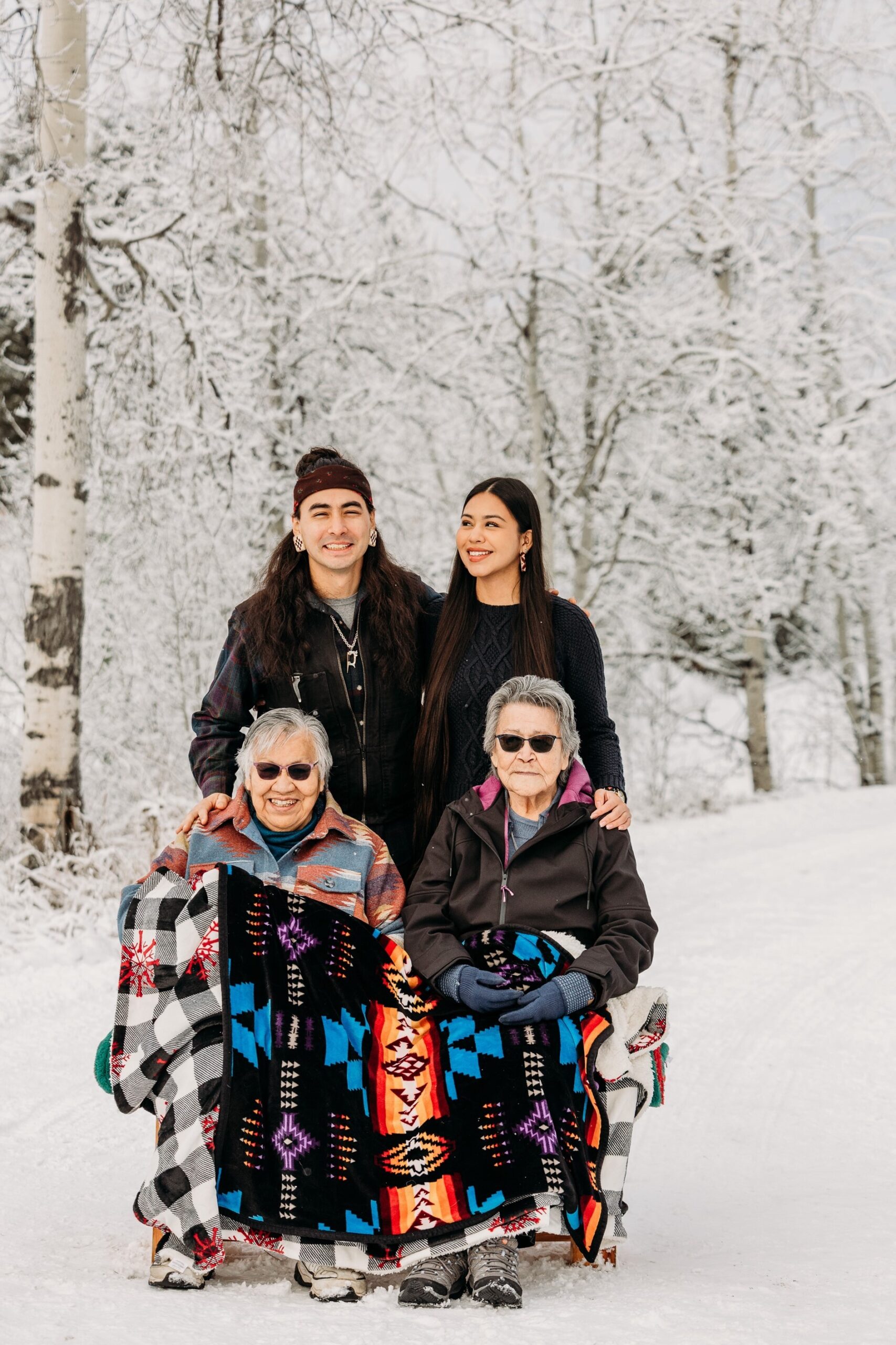 Julian Brave NoiseCat with family