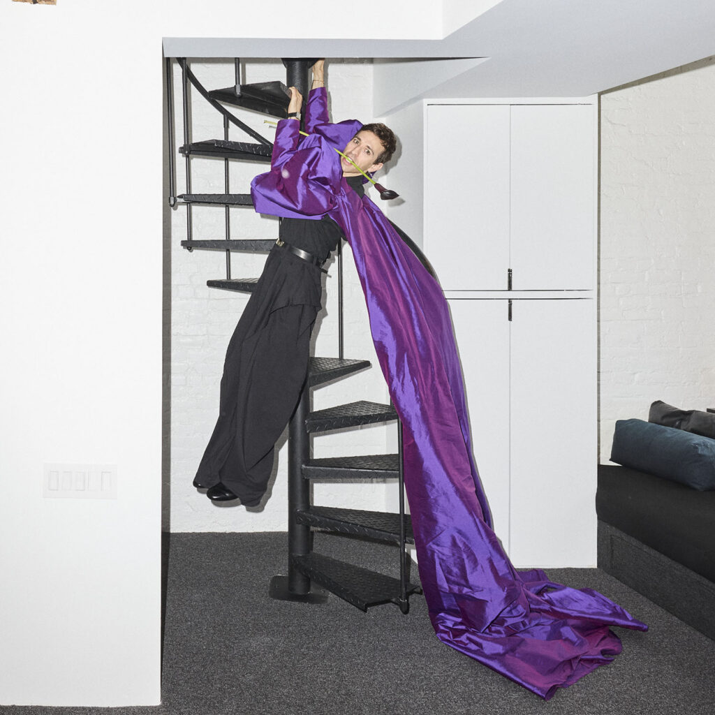 Opera singer Anthony Roth Costanzo at home in New York