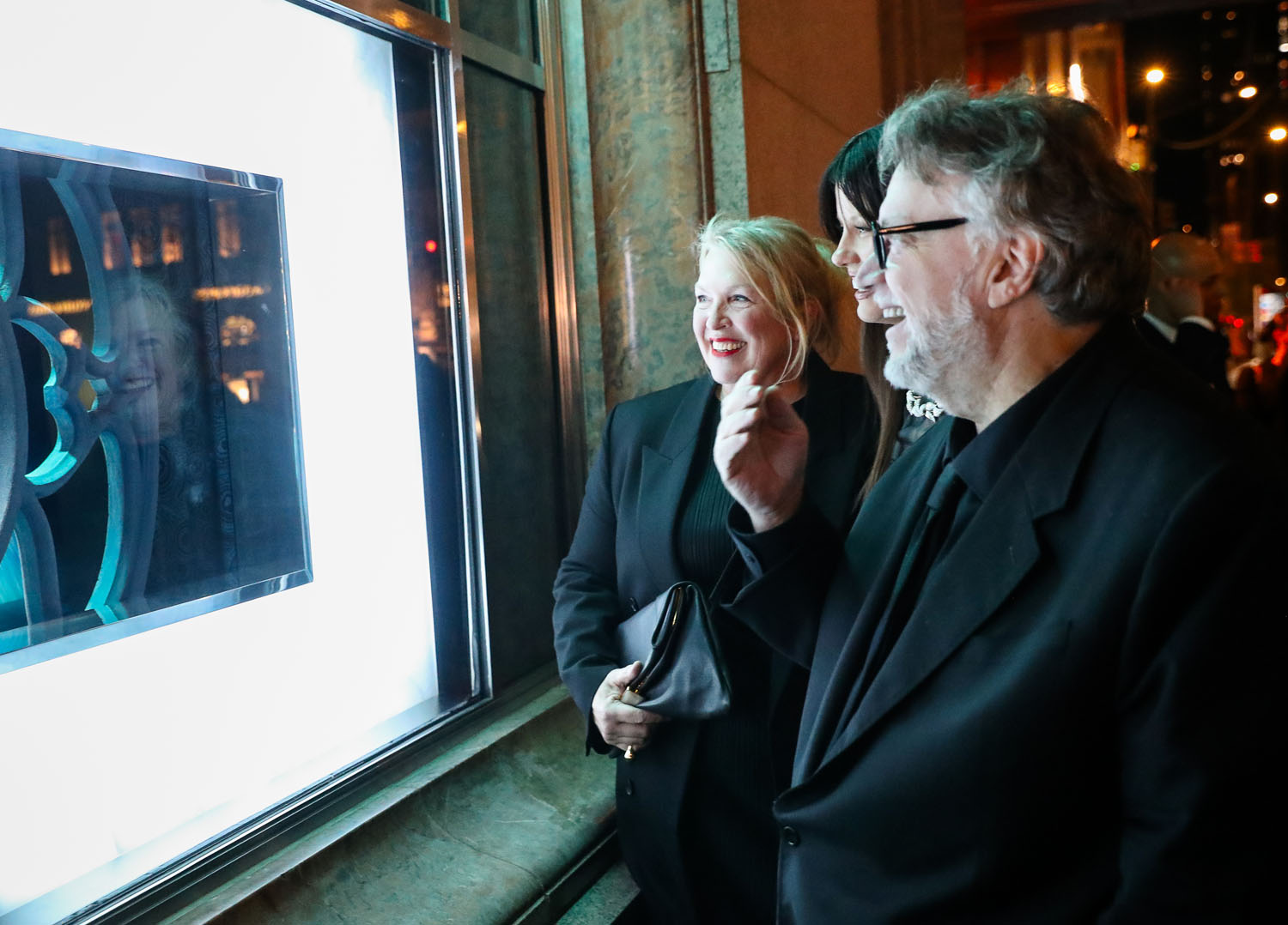Kate Hawley, Mia Goth, and Guillermo del Toro