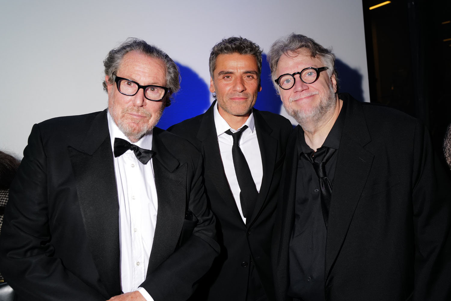 Julian Schnabel, Oscar Isaac, and Guillermo del Toro
