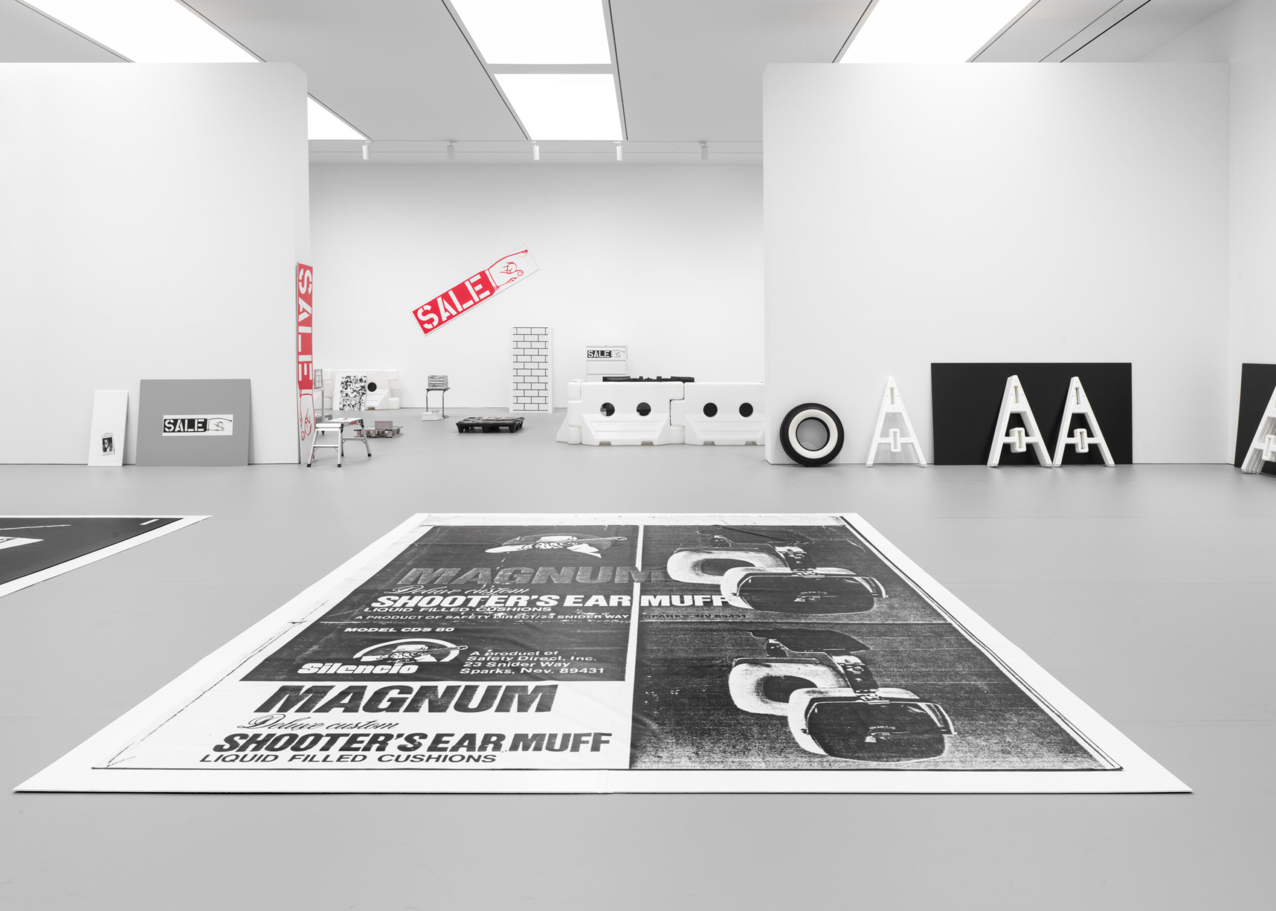 “Cady Noland” (Installation View), Gagosian, 2025.