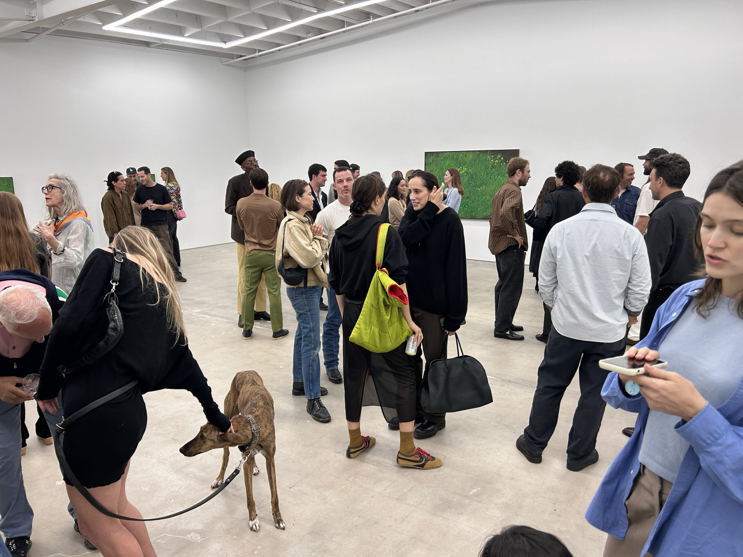 Juliana Halpert at a gallery exhibition in Los Angeles