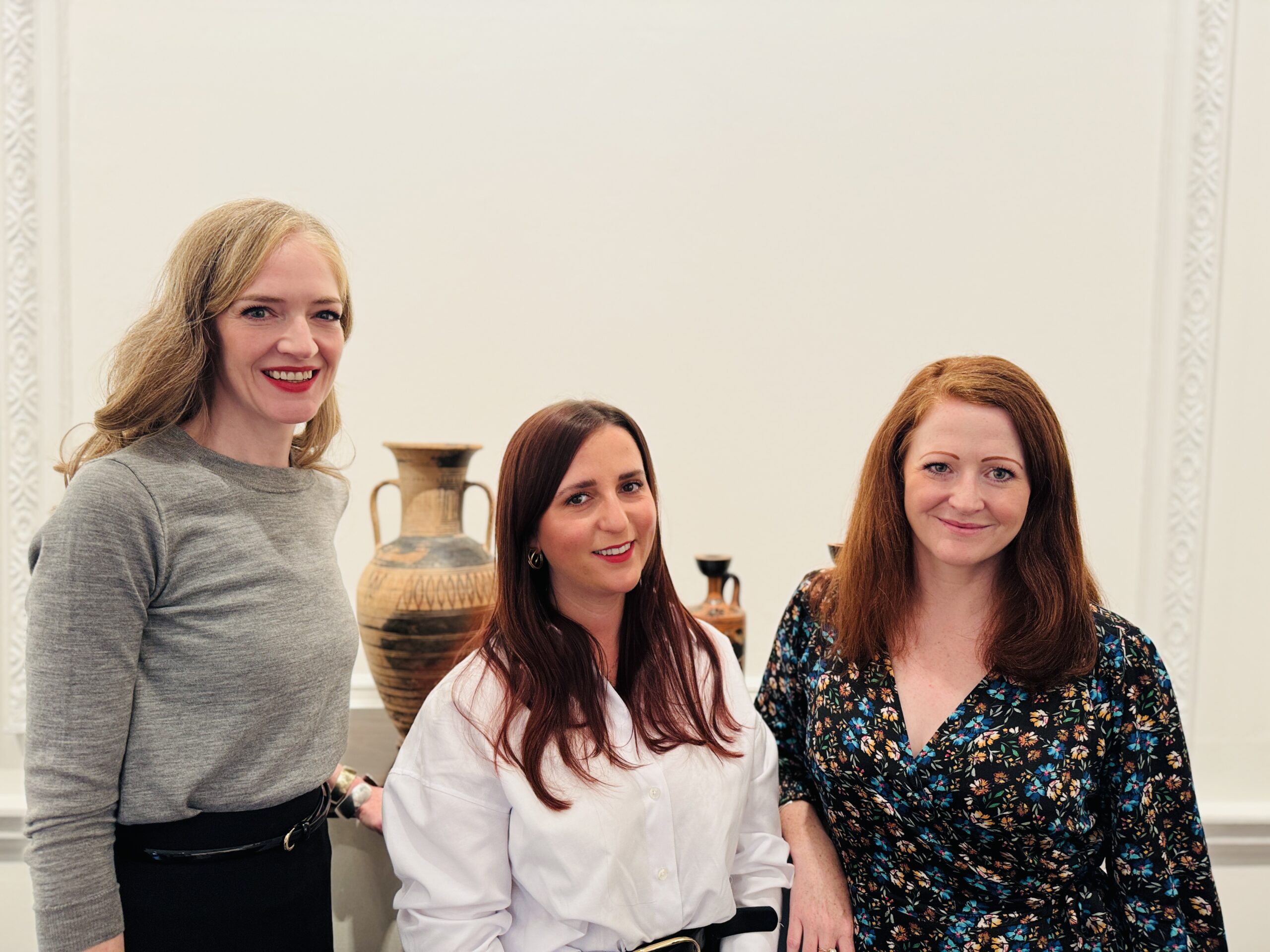 Kallos Fine Jewellery gallery director Madeleine Perridge, director Beth Morrow, and specialist Hayley McCole.