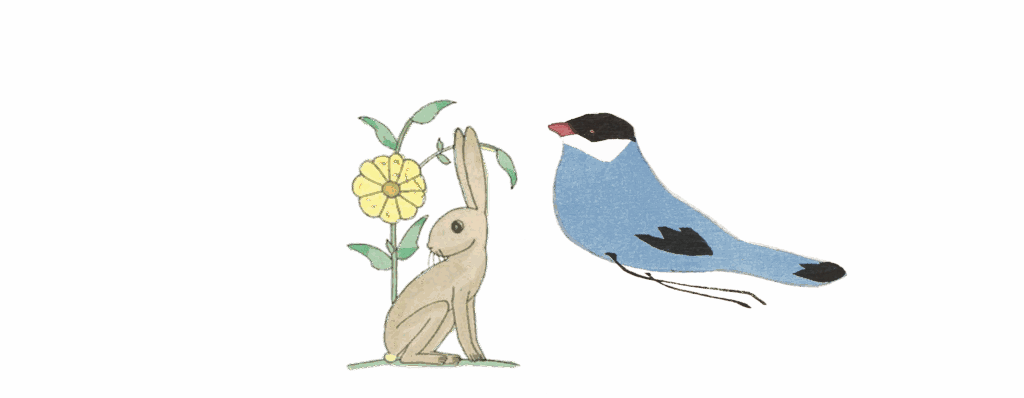 (Left to right) Illustration from Nishizawa Tekiho, Unai no tomo, 1917, image courtesy of the Met; Illustration from Tom Seidmann-Freud, Buch Der Hasengeschichten, 1924