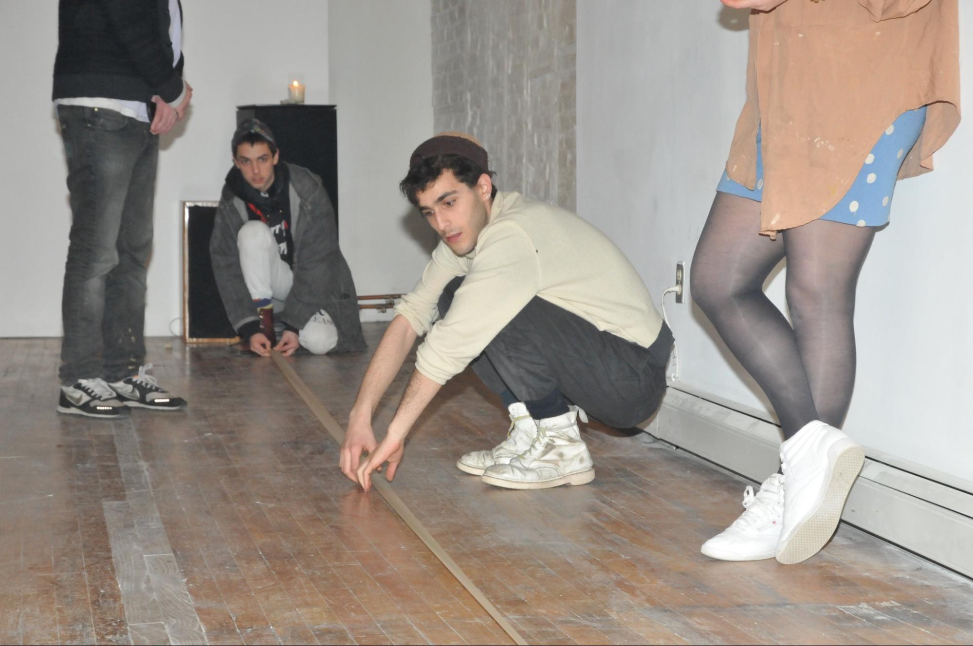 Eckhaus Latta's first show, image courtesy of Andre Herreo, RISD