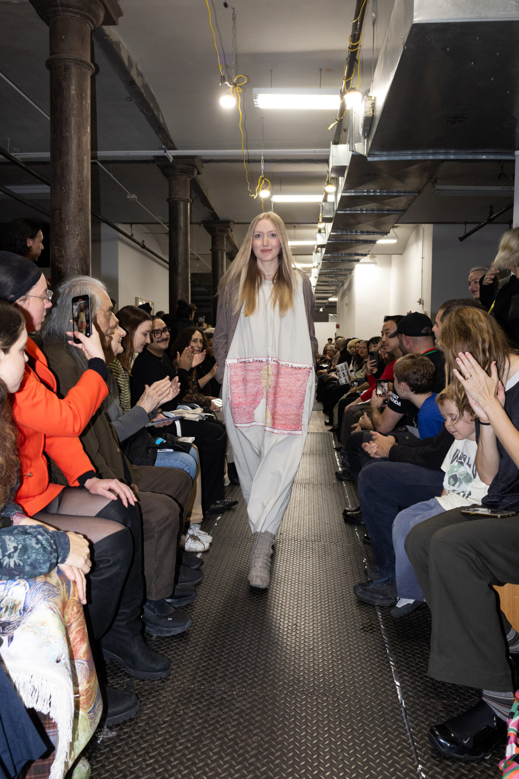 Zoe Gustavia Anna Whalen walking the runway at the 2025 6397 x Creative Crowth fashion show, shot by Nick Sethi