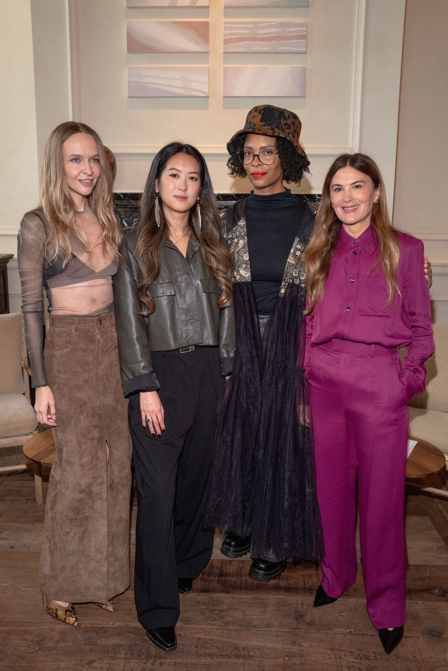 Tanya Eves, Dominique Fung, Kenturah Davis, and Sarah Harrelson shot by Madison McGaw and courtesy of the Lyra Art Foundation