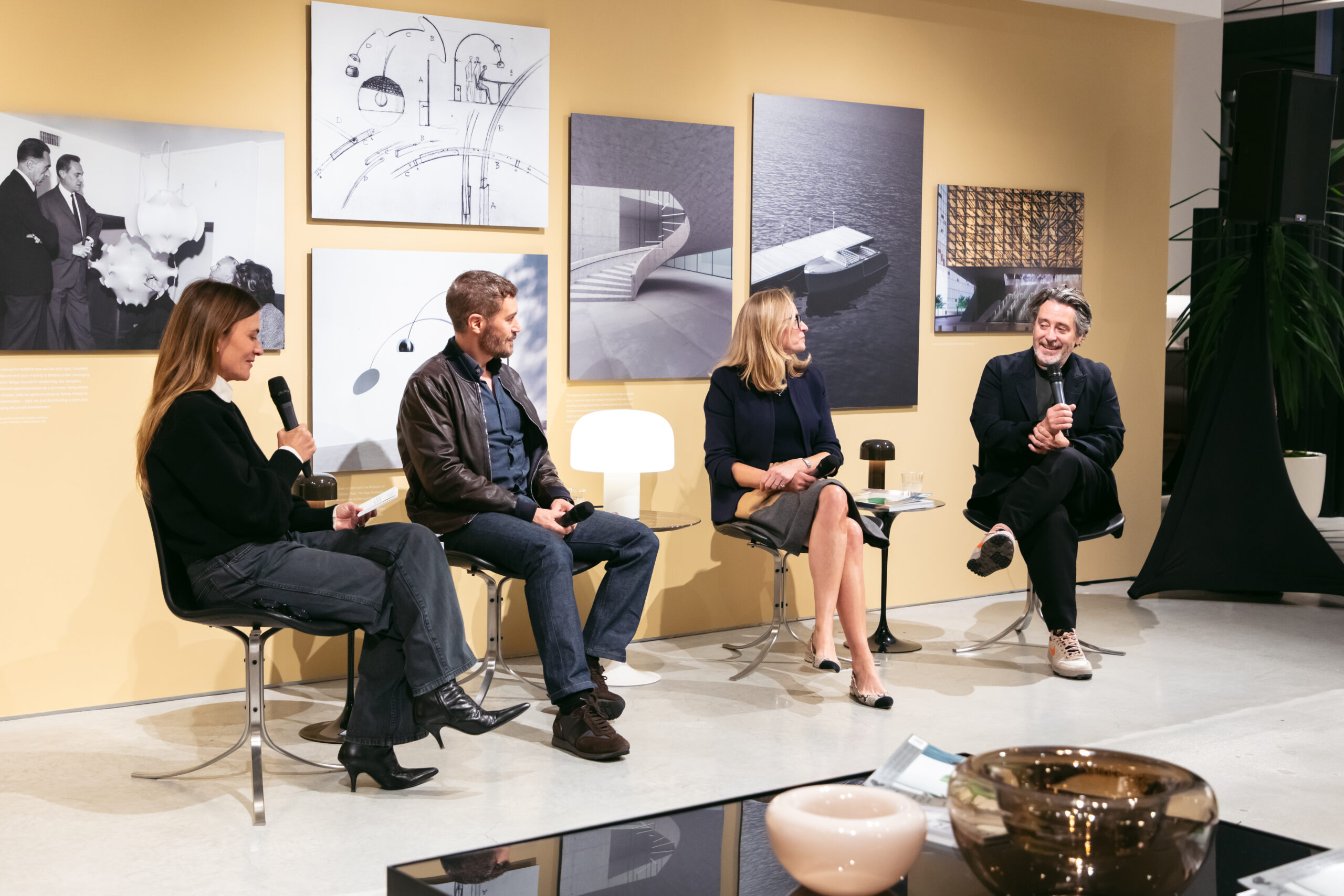 Sarah Harrelson, Jay Osgerby, Lizzy Sullivan, and Clive Lonstein shot by Garrett Bruce at Design Within Reach