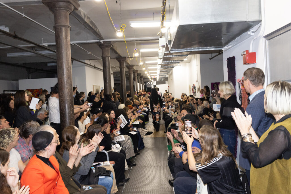 Models walking the runway at the 2025 6397 x Creative Crowth fashion show, shot by Nick Sethi